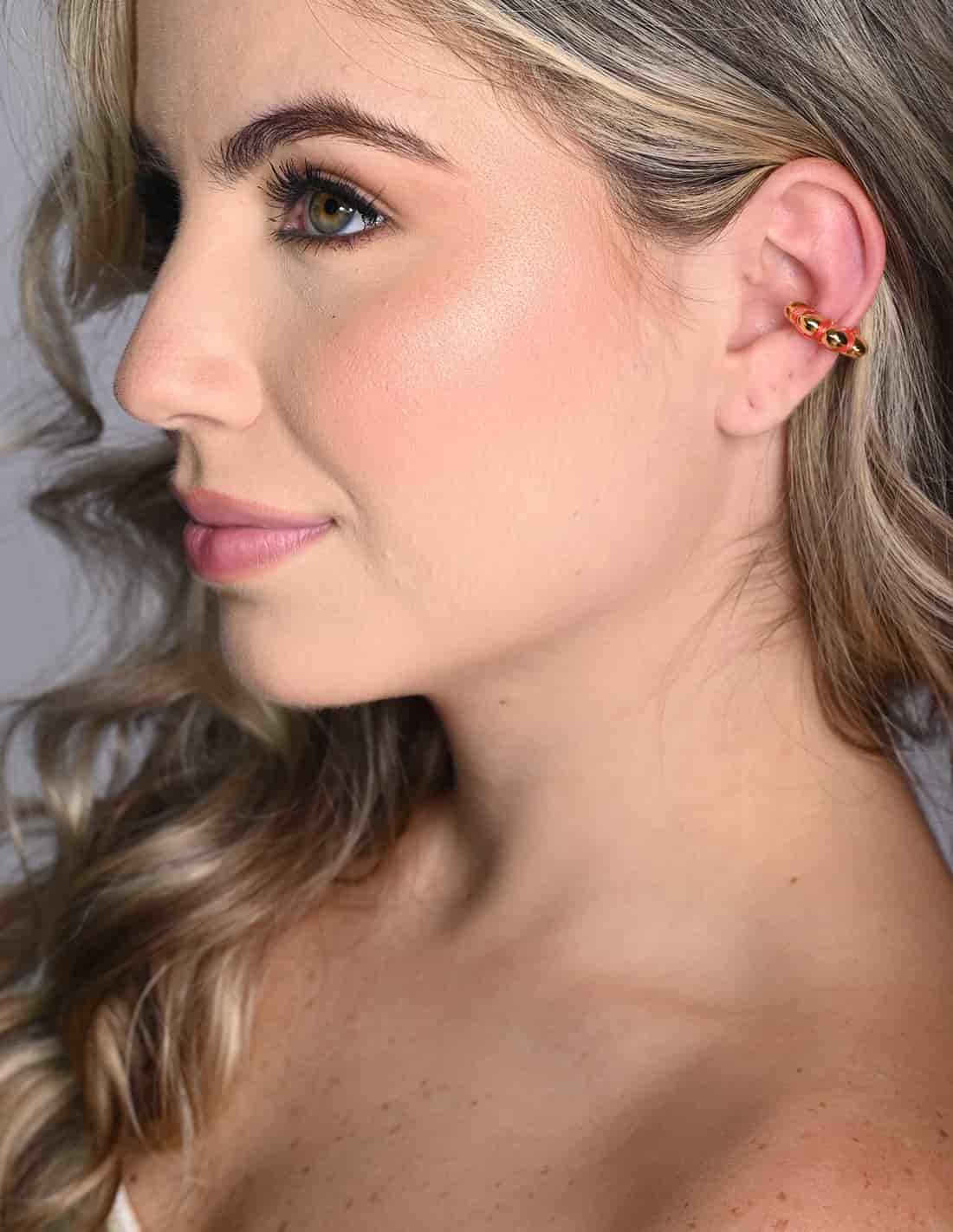 Ear Cuff Cloud Naranja - miniatura 2