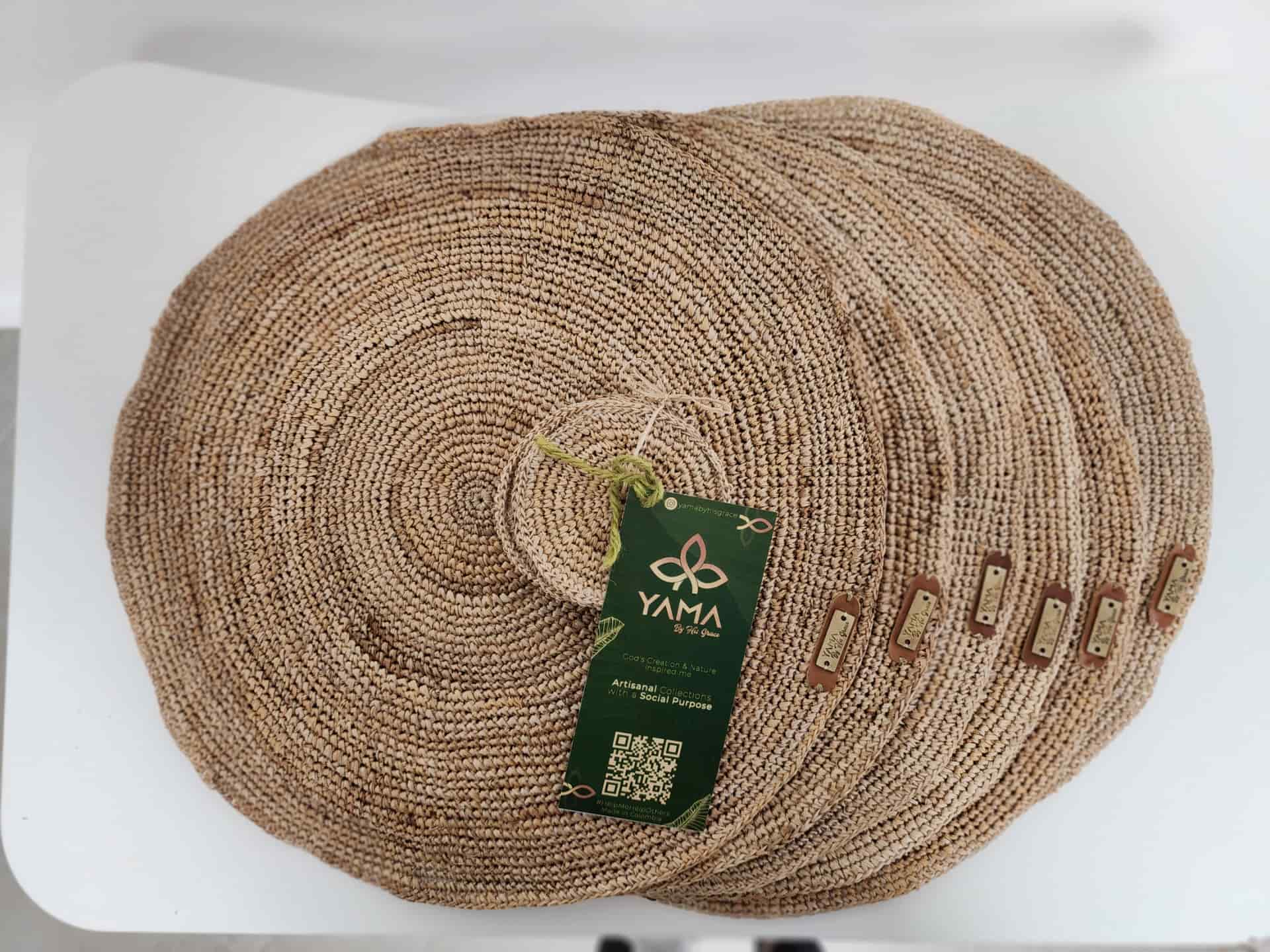Banana Tree Fiber Placemat Set with Coasters - miniatura 4
