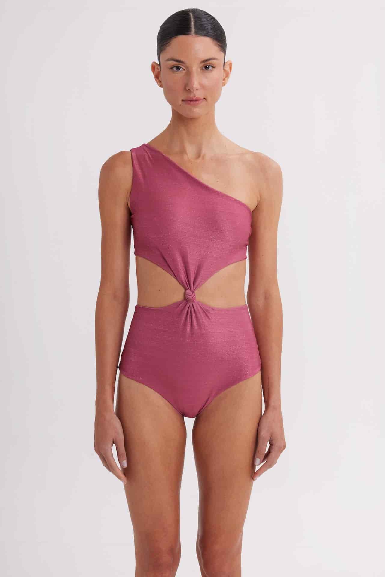 Vestido de Baño Enterizo Sabrina Magenta - miniatura 1