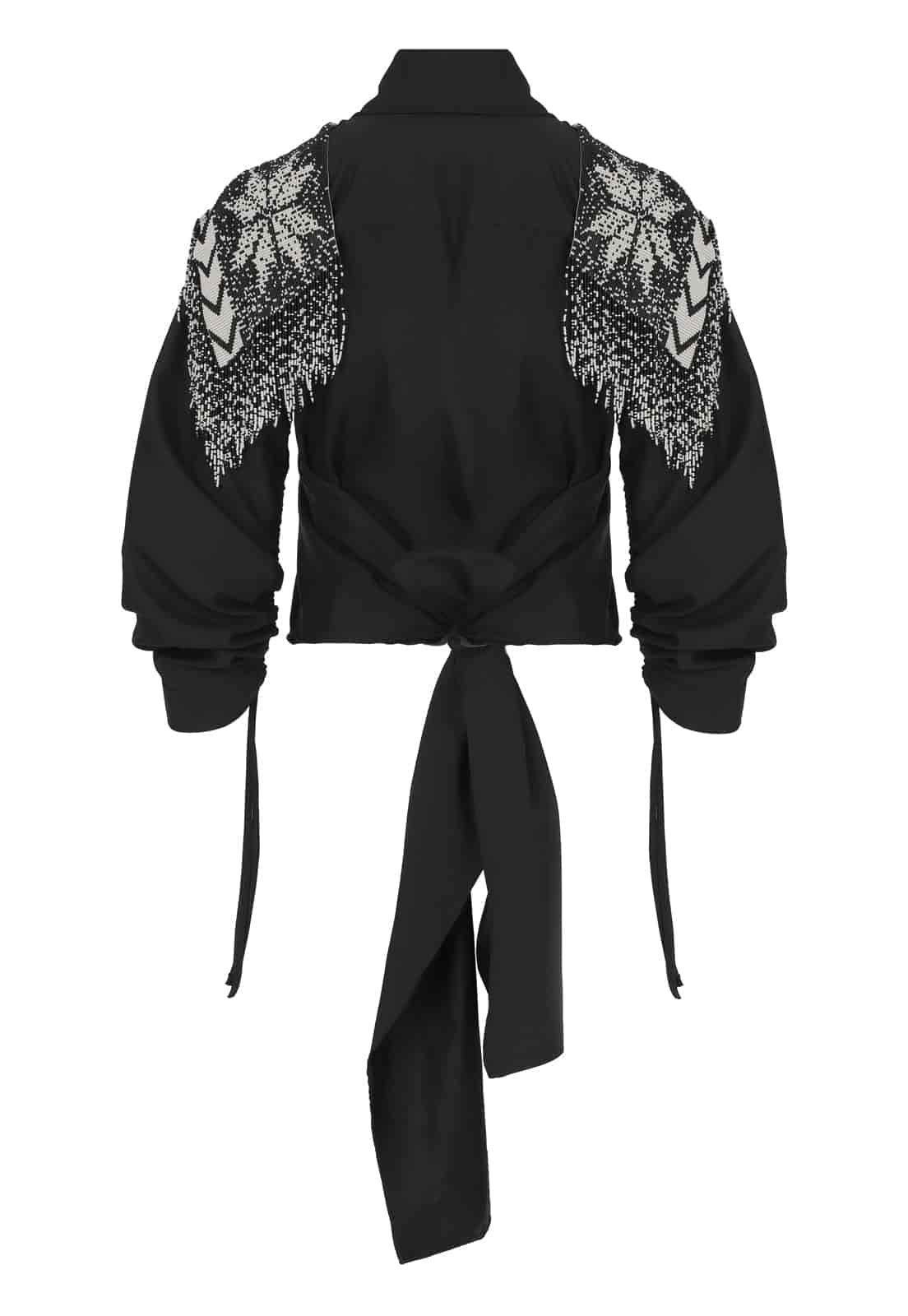 “CHAQUIRA” CROSSED JAPANESE BLOUSE - miniatura 3