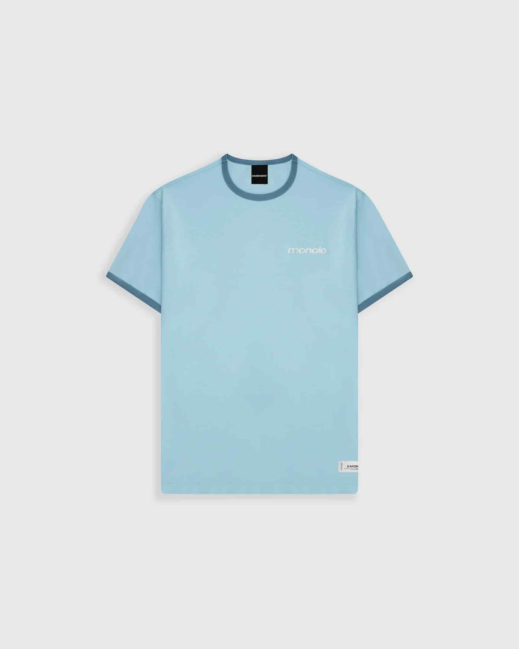 Camiseta Ringer Tee – Azul Cielo - miniatura 3