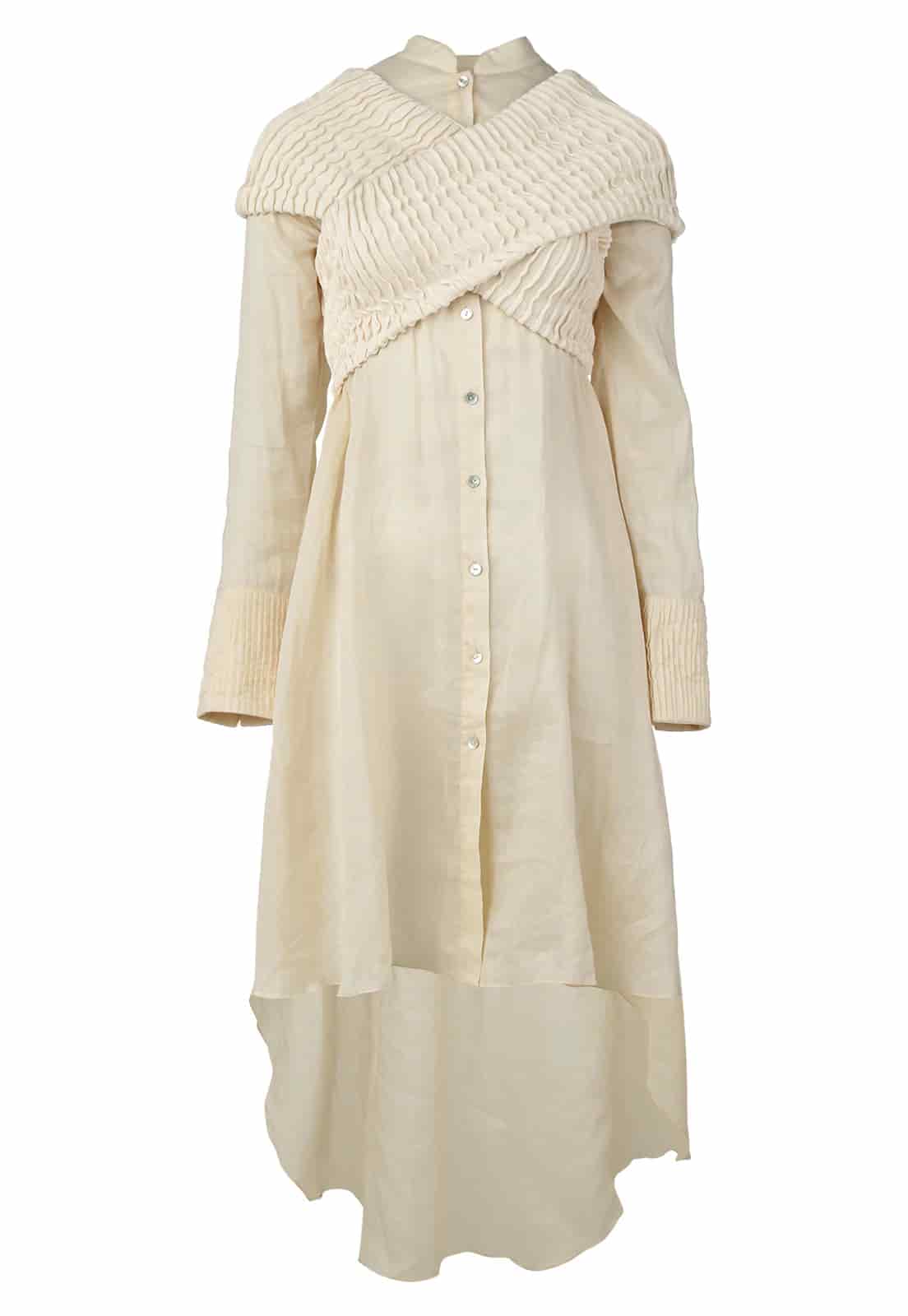FURROWS SHIRT DRESS TOP - miniatura 10