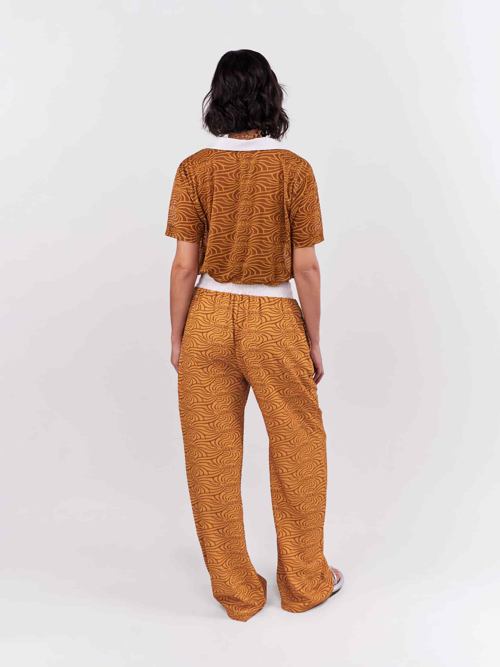Pantalón Elastico Suave - Ocre - miniatura 2