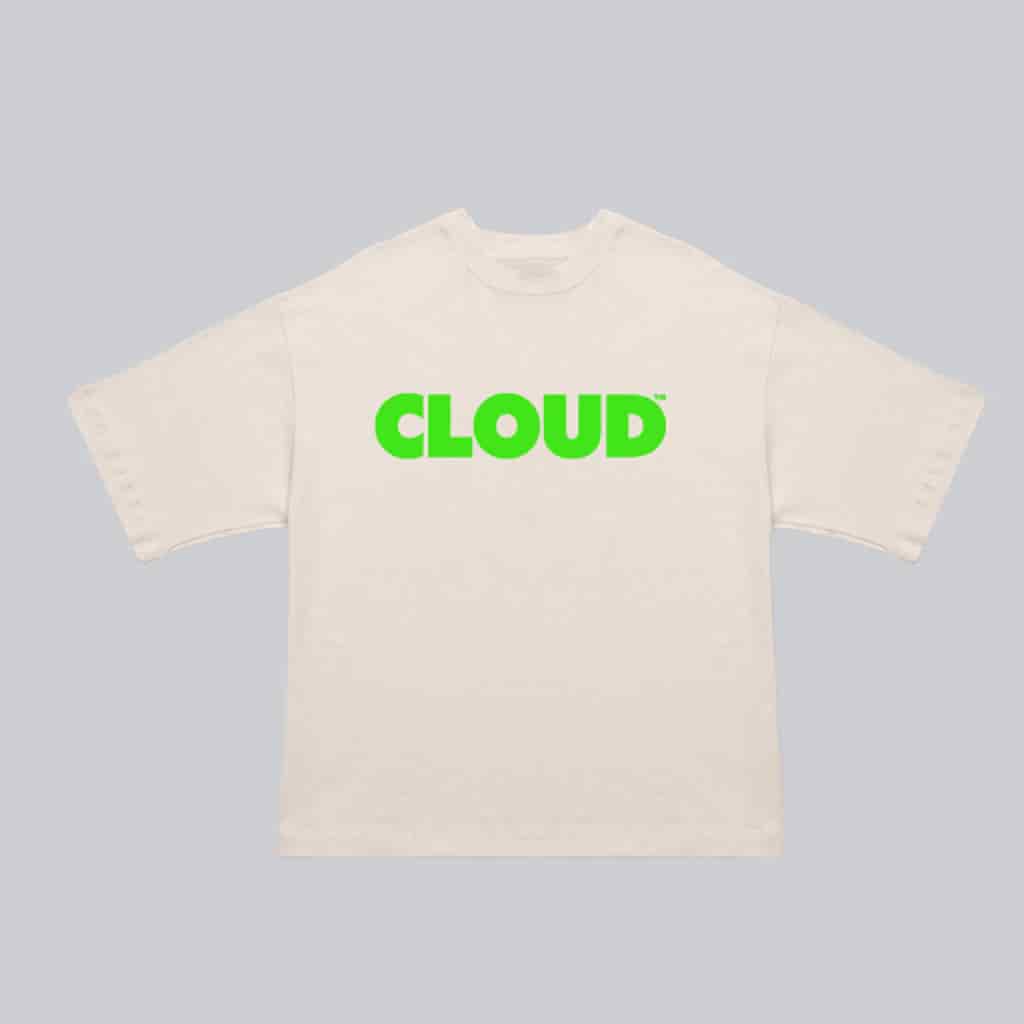 Camiseta BLOCK verde neón sobre blanco - miniatura 1
