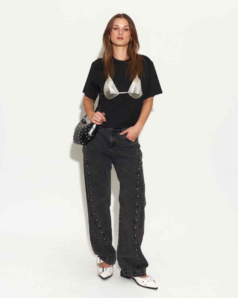 LUNA BLACK SHIRT - miniatura 3
