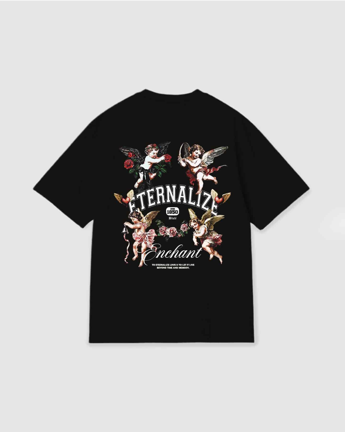 Oversized T Shirt Eternalize Black - miniatura 1