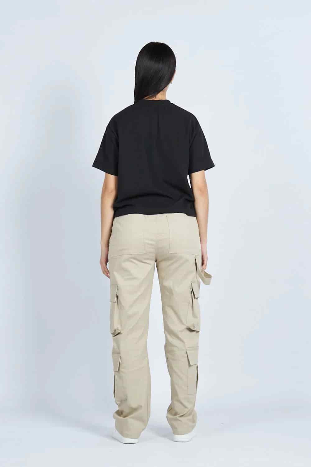 Pantalón jogger cargo bota recta 8 bolsillos  CAQUI | Drop 03 | - miniatura 6