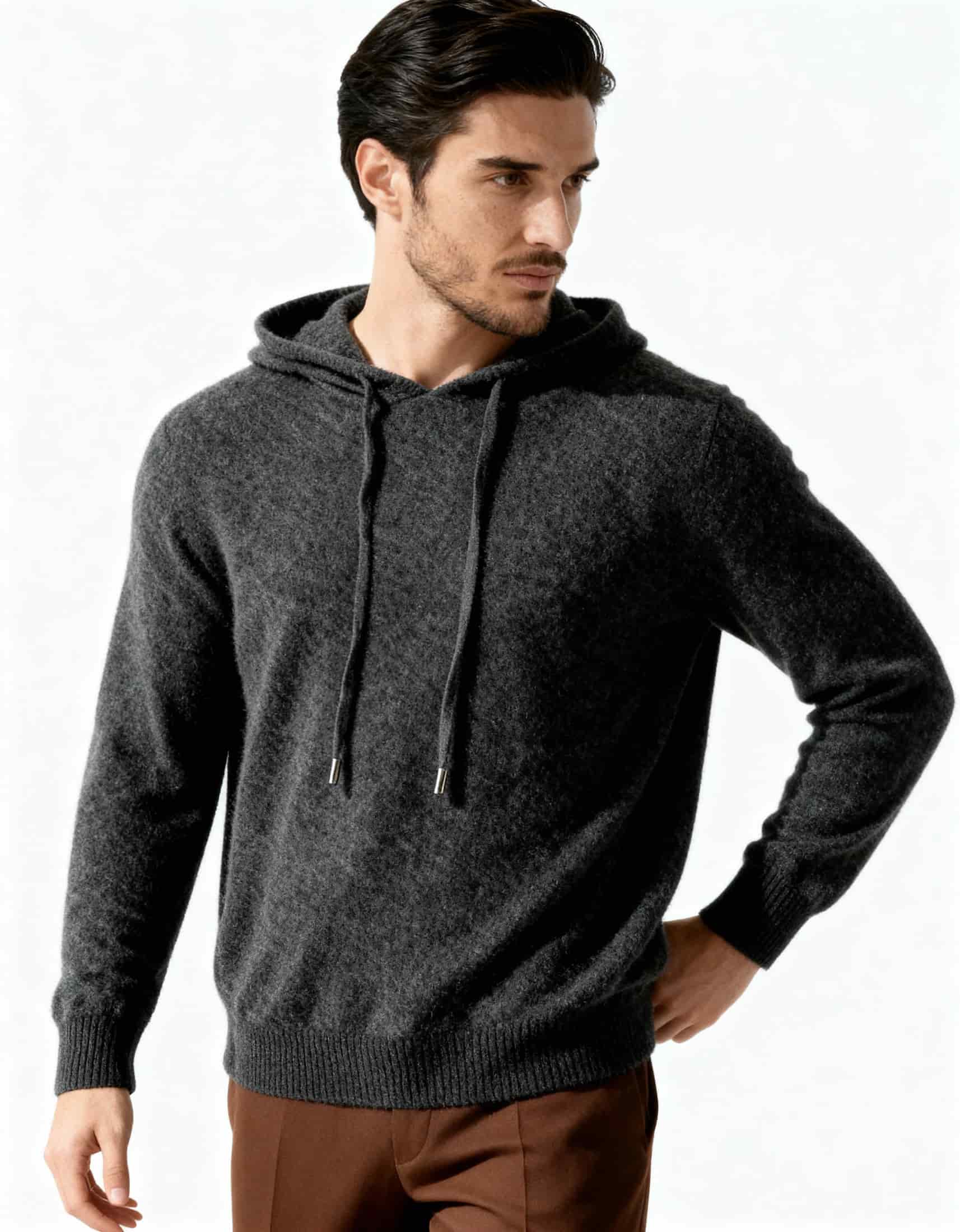 100% Cashmere Hoodie - miniatura 2