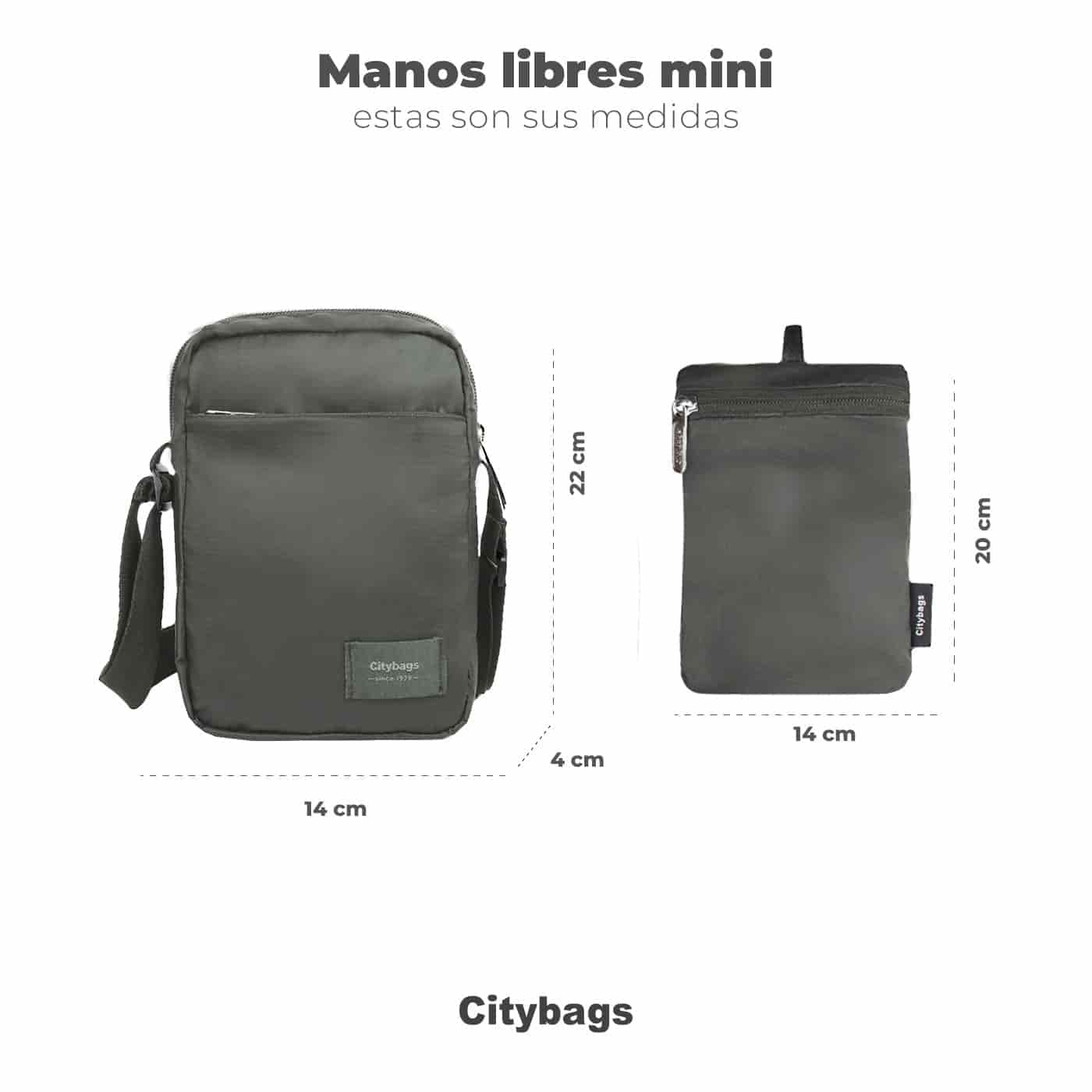Bolso Manos Libres Mini Citybags ULTRA Bosque - miniatura 5