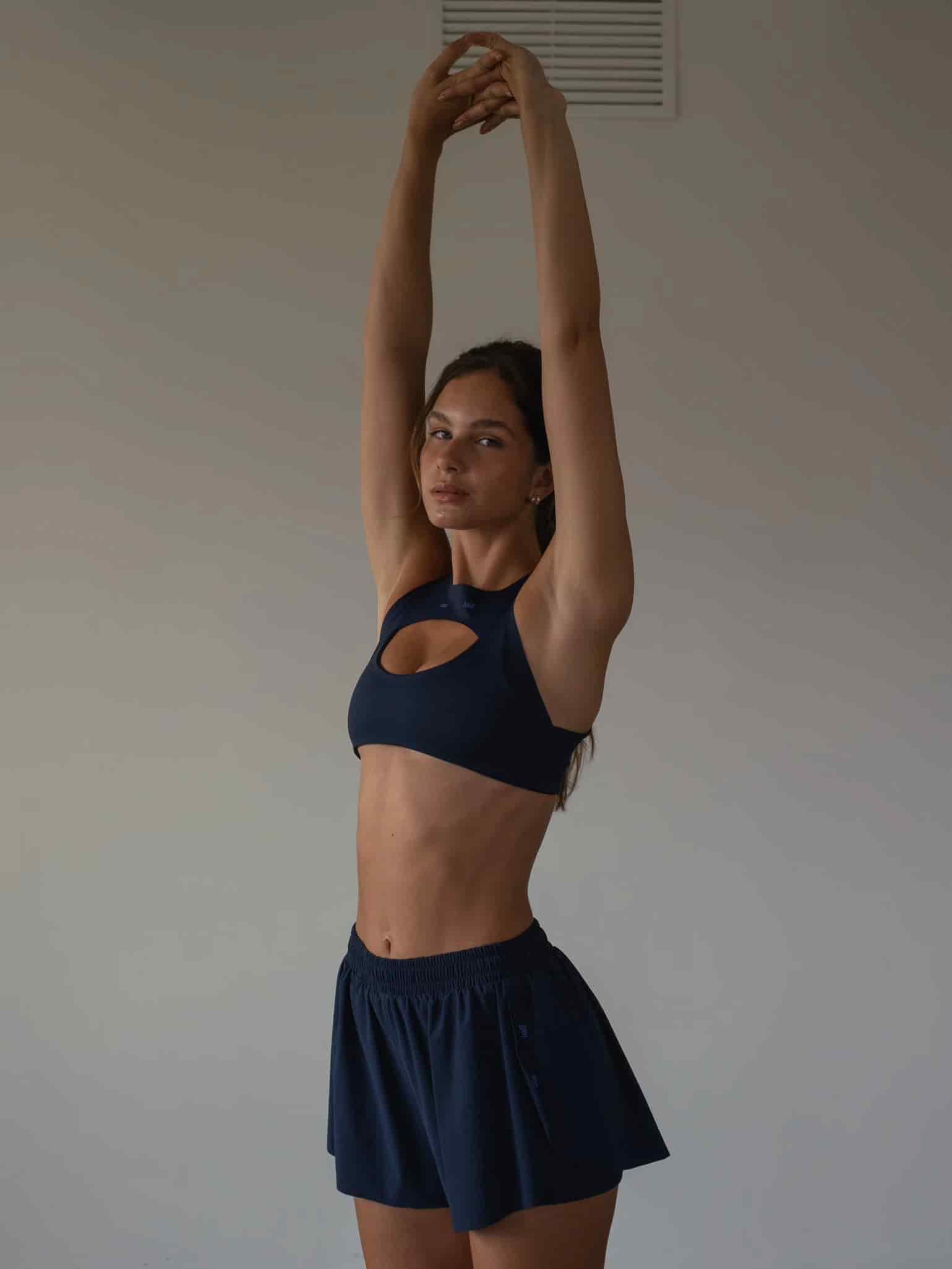 CLUB HIGH SUPPORT TOP - NAVY BLUE - miniatura 7