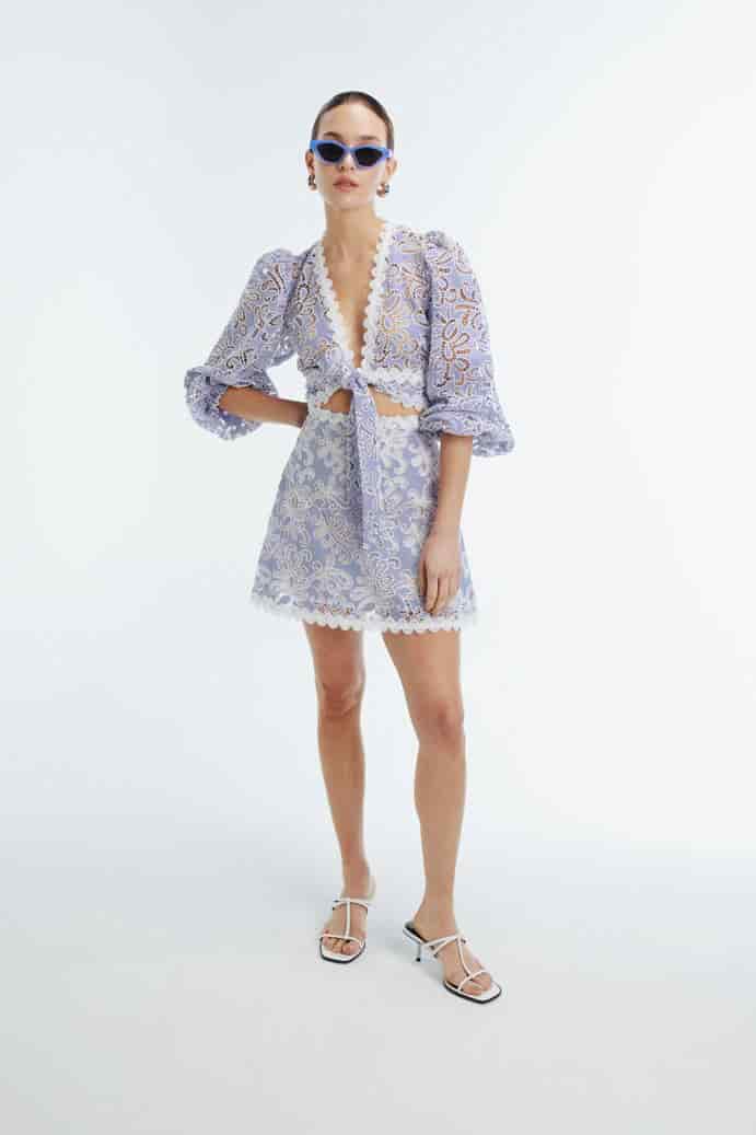 CECIL MINI SKIRT BLUE - miniatura 1