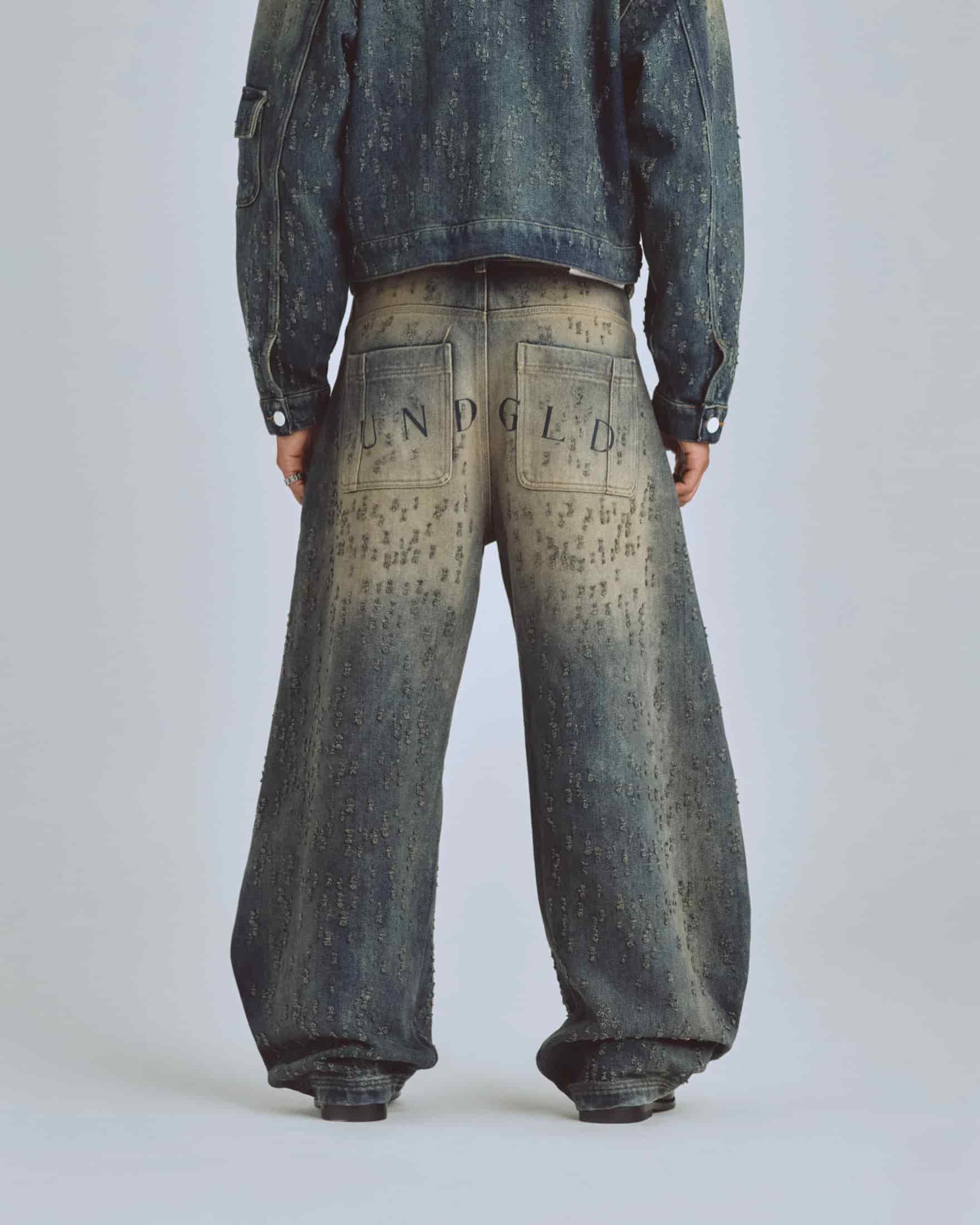 Agnus Dei U Ripped Barrel Jean Dirty Blue - miniatura 6
