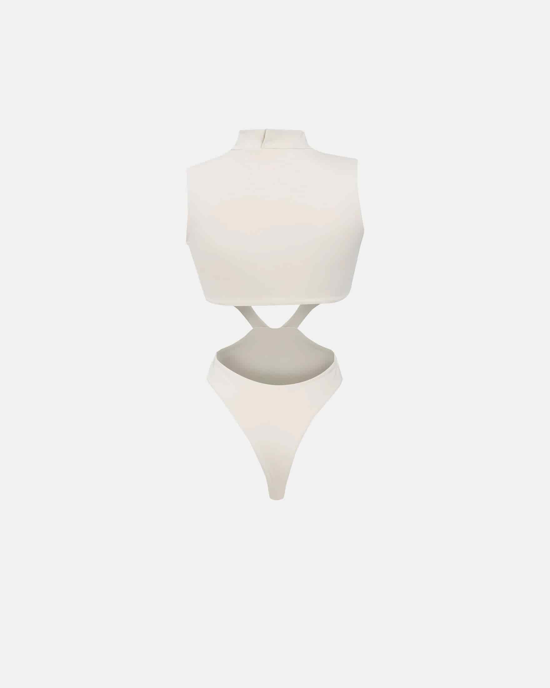 Basics Underboob Bodysuit Cream - miniatura 3