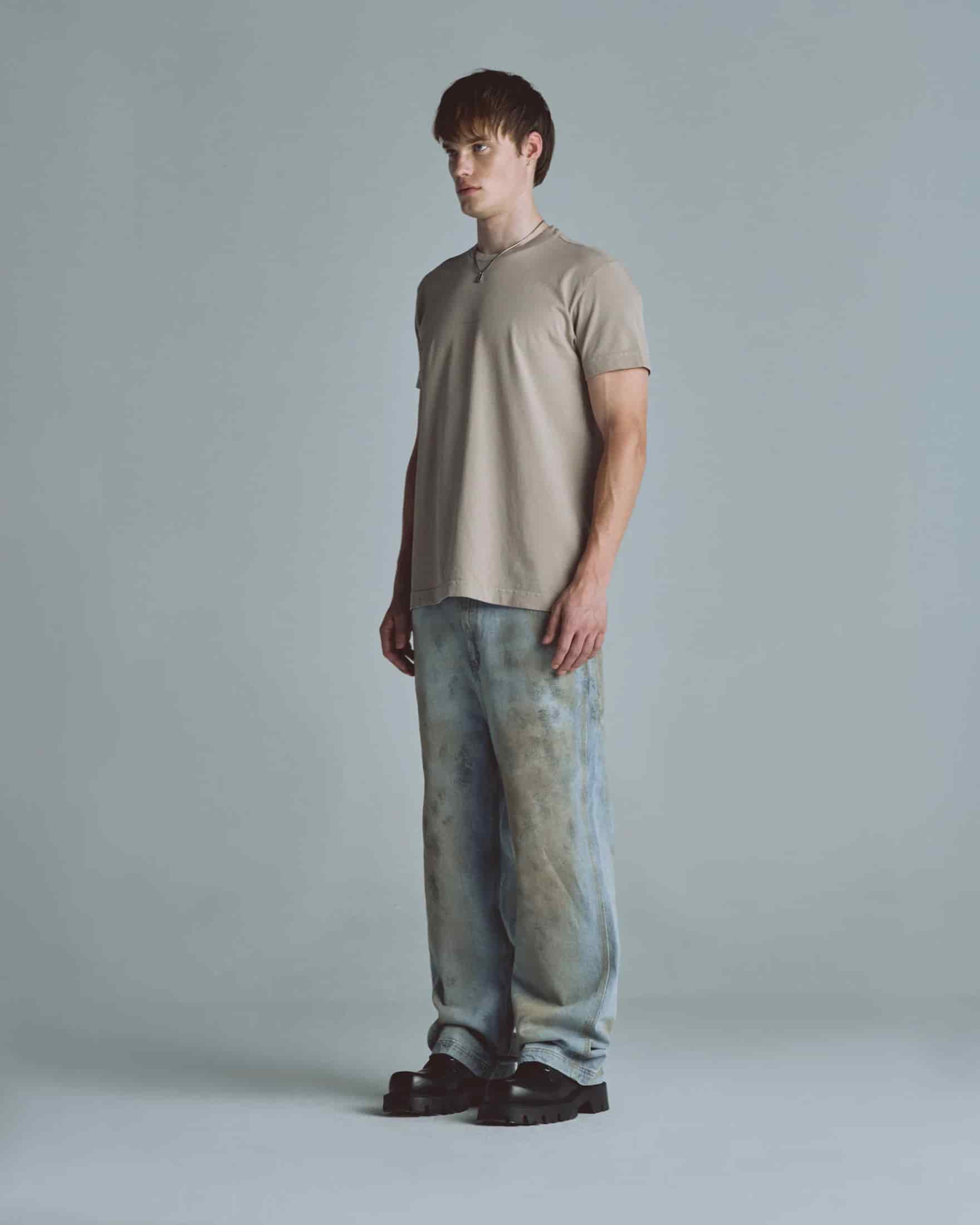 Basics Undergold Company Regular Fit Tshirt Light Brown - miniatura 6
