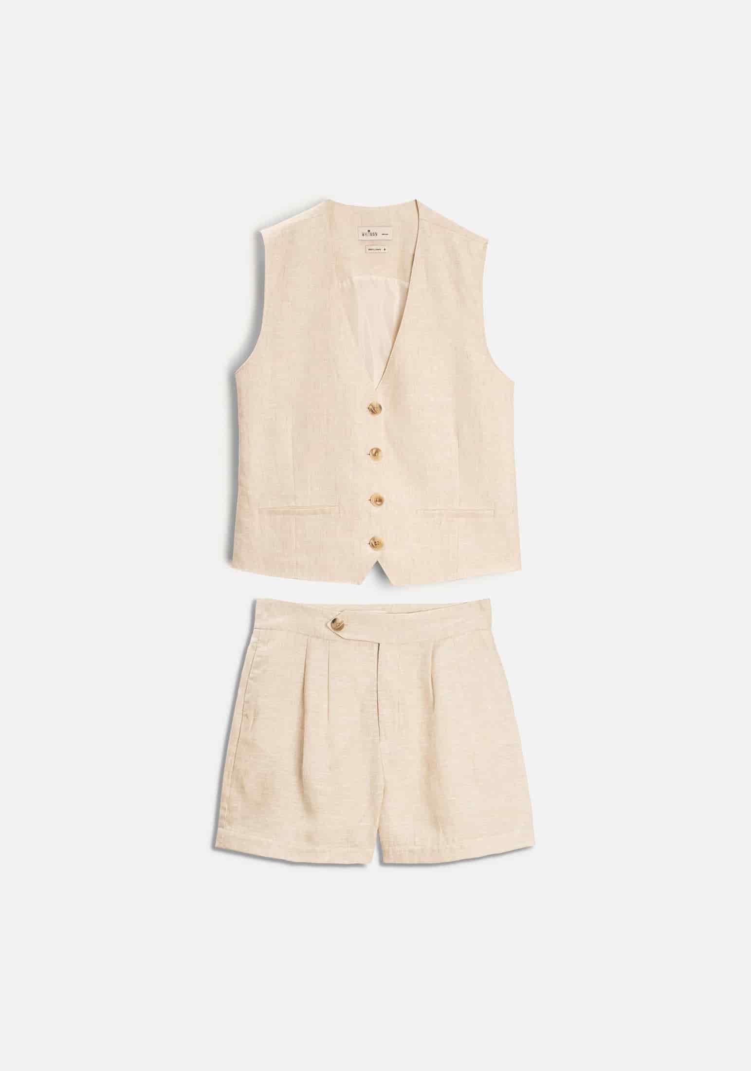 Short M Mistral Lino Avena - miniatura 2