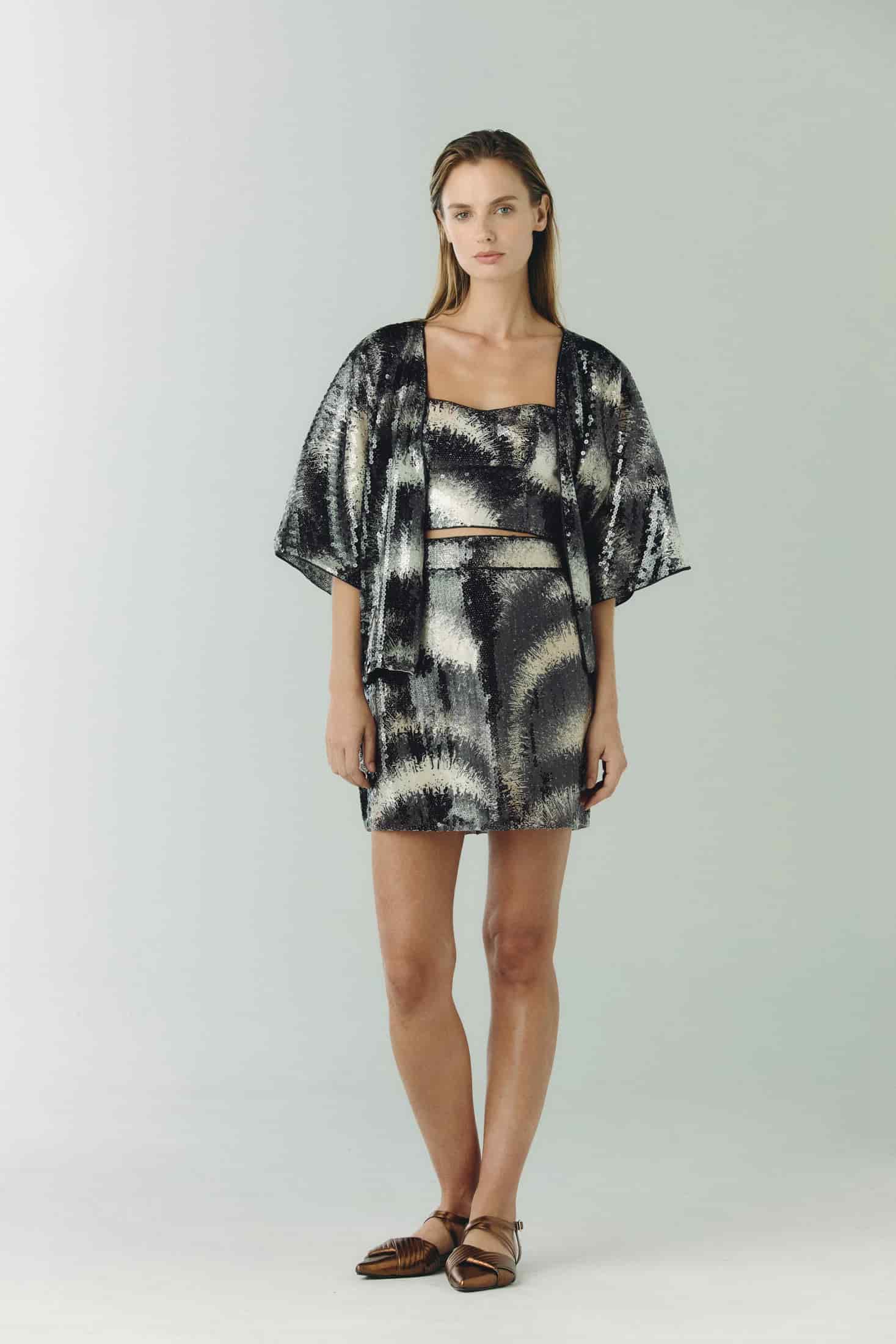 Baracoa Sequins Crop Top / Black - miniatura 4