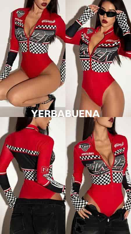 BODY ROJO RACER MANGA LARGA - miniatura 2