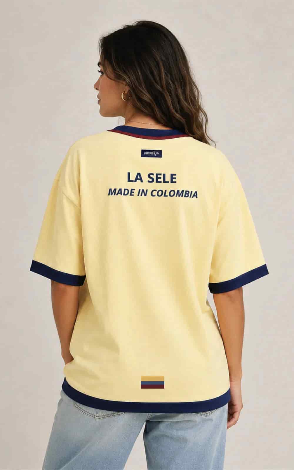 TSHIRT COLOMBIA AMARILLA - UNISEX - miniatura 2