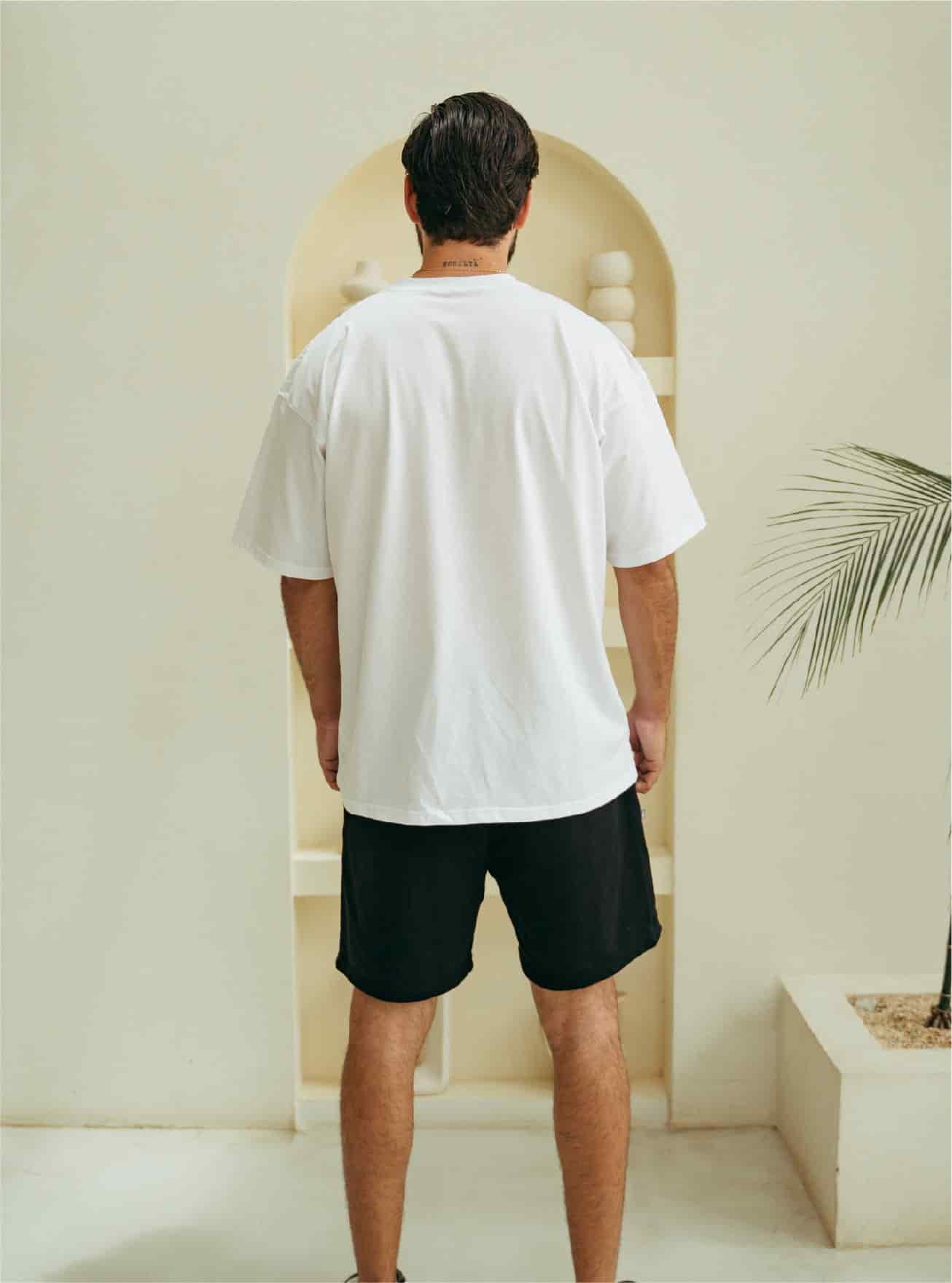 Camiseta Oversize Unisex - White Solid - miniatura 4