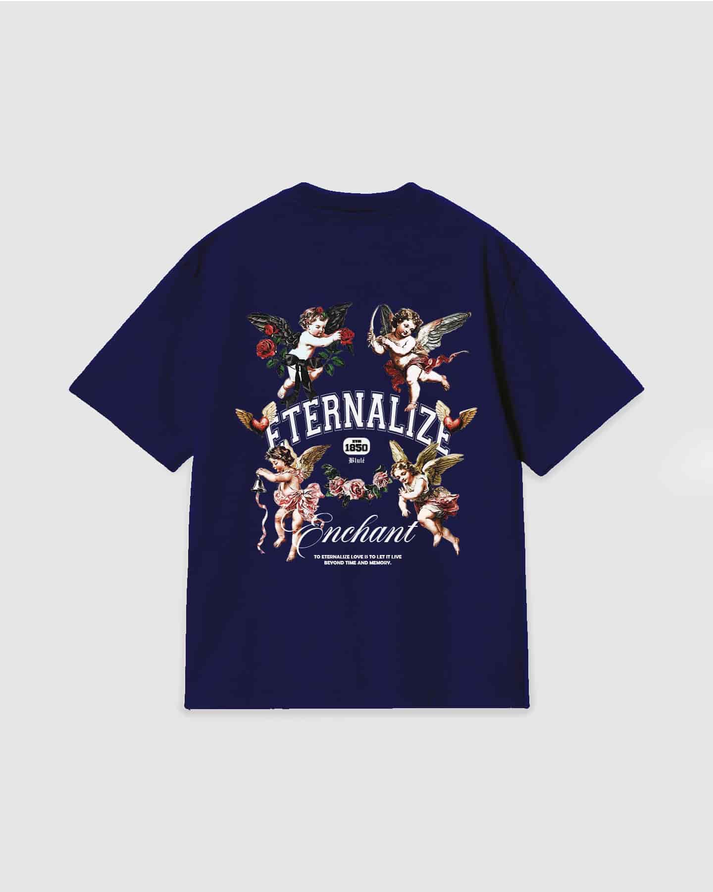 Oversized T Shirt Eternalize Blue Navy - miniatura 1