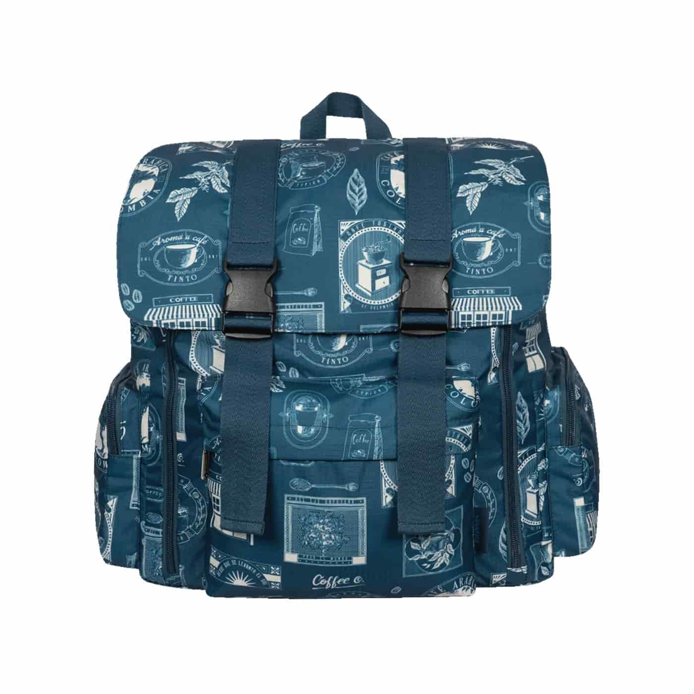 Morral Mochilero Pequeno  ULTRA Estampado Cafetero Citybags Multicolor - miniatura 3