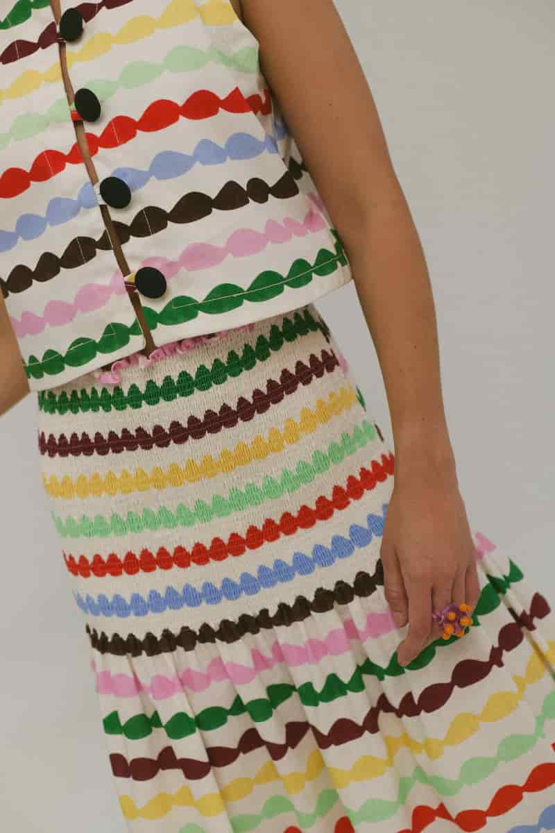 Falda Shirred Glaseado Arcoiris - miniatura 5