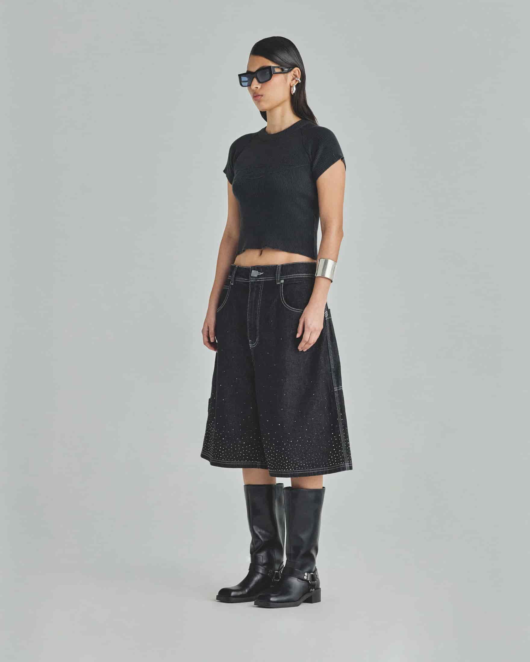 W Basics UNDRGLD Jorts Black - miniatura 5