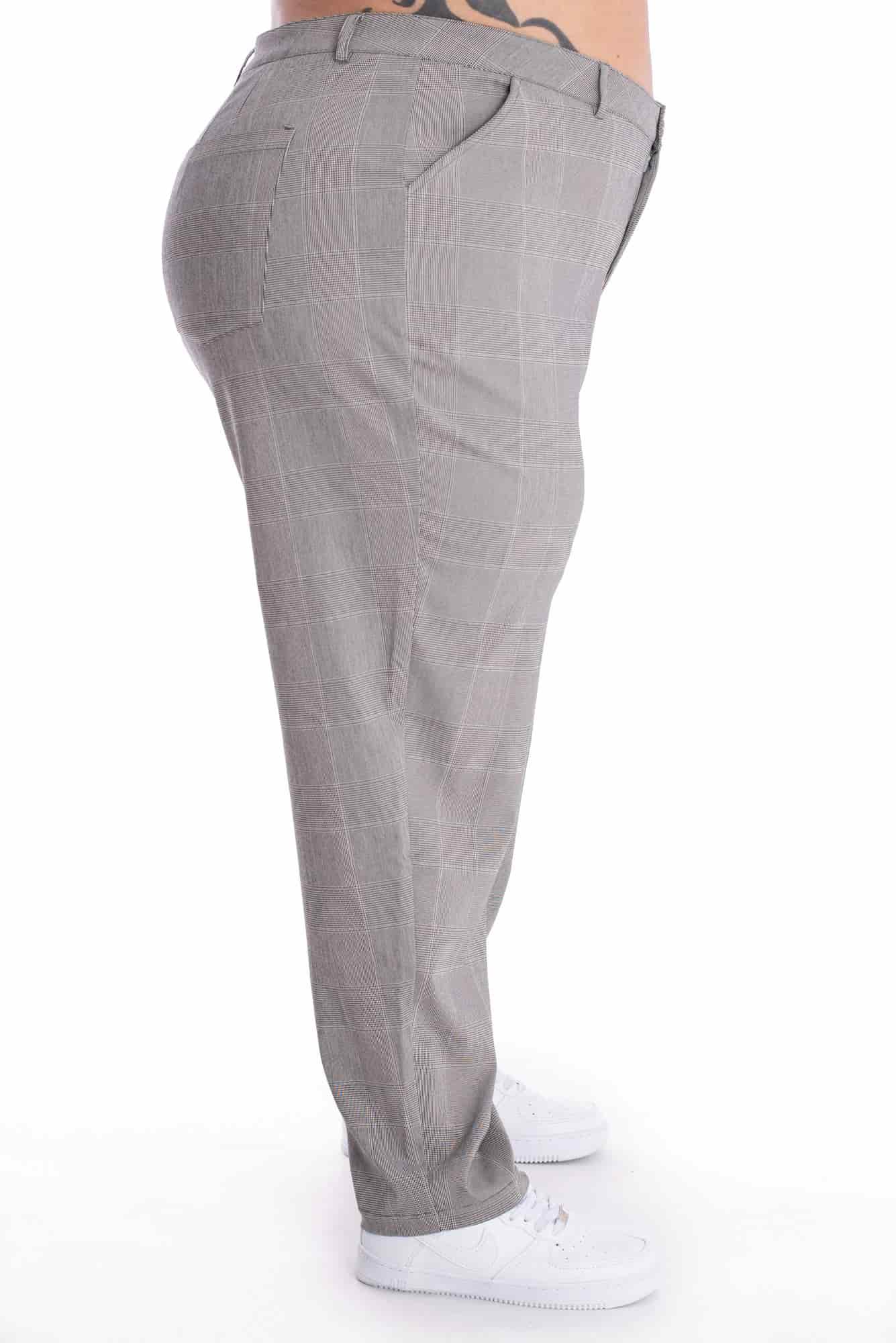 Pantalón Cuadros Gris - miniatura 5