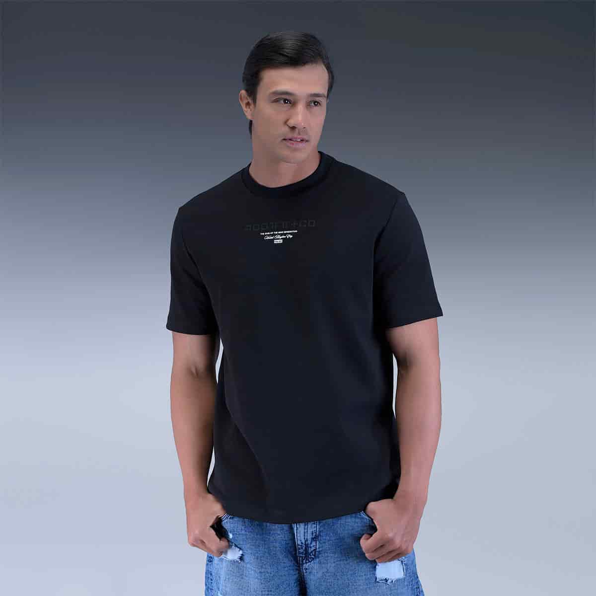 Camiseta Regular Negra - miniatura 1