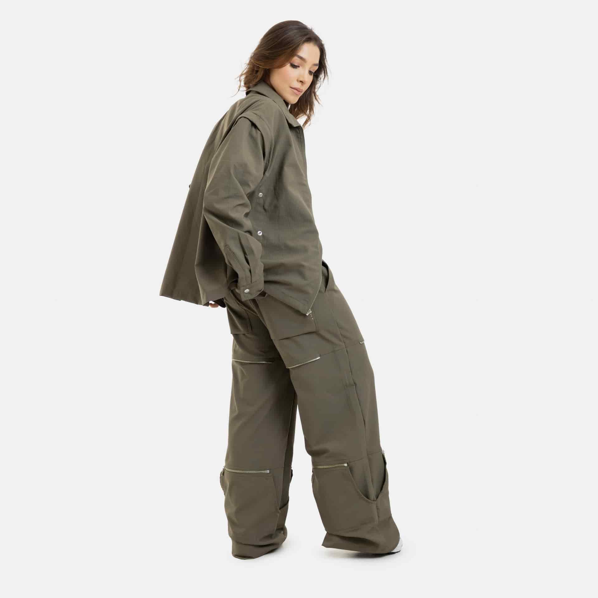 Convertible Utility Jacket Military Green - miniatura 18