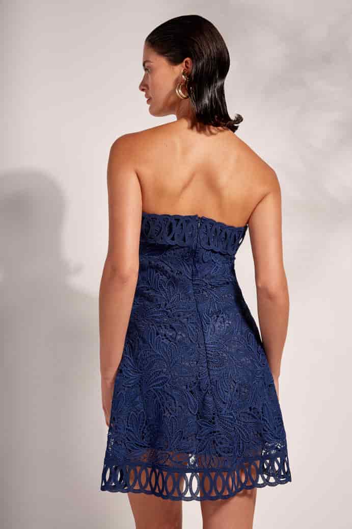 ANIKA MINI DRESS NAVY BLUE - miniatura 2
