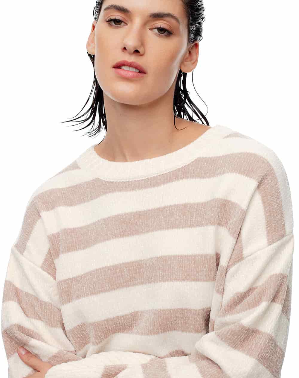 Suéter oversize rayas mujer - miniatura 4