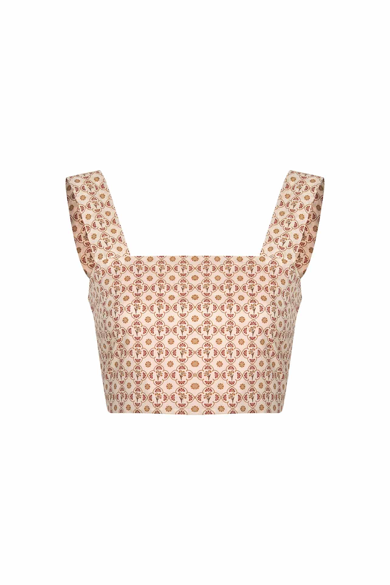 Marimba Cotton Bio Top / Beige May Flower - miniatura 1