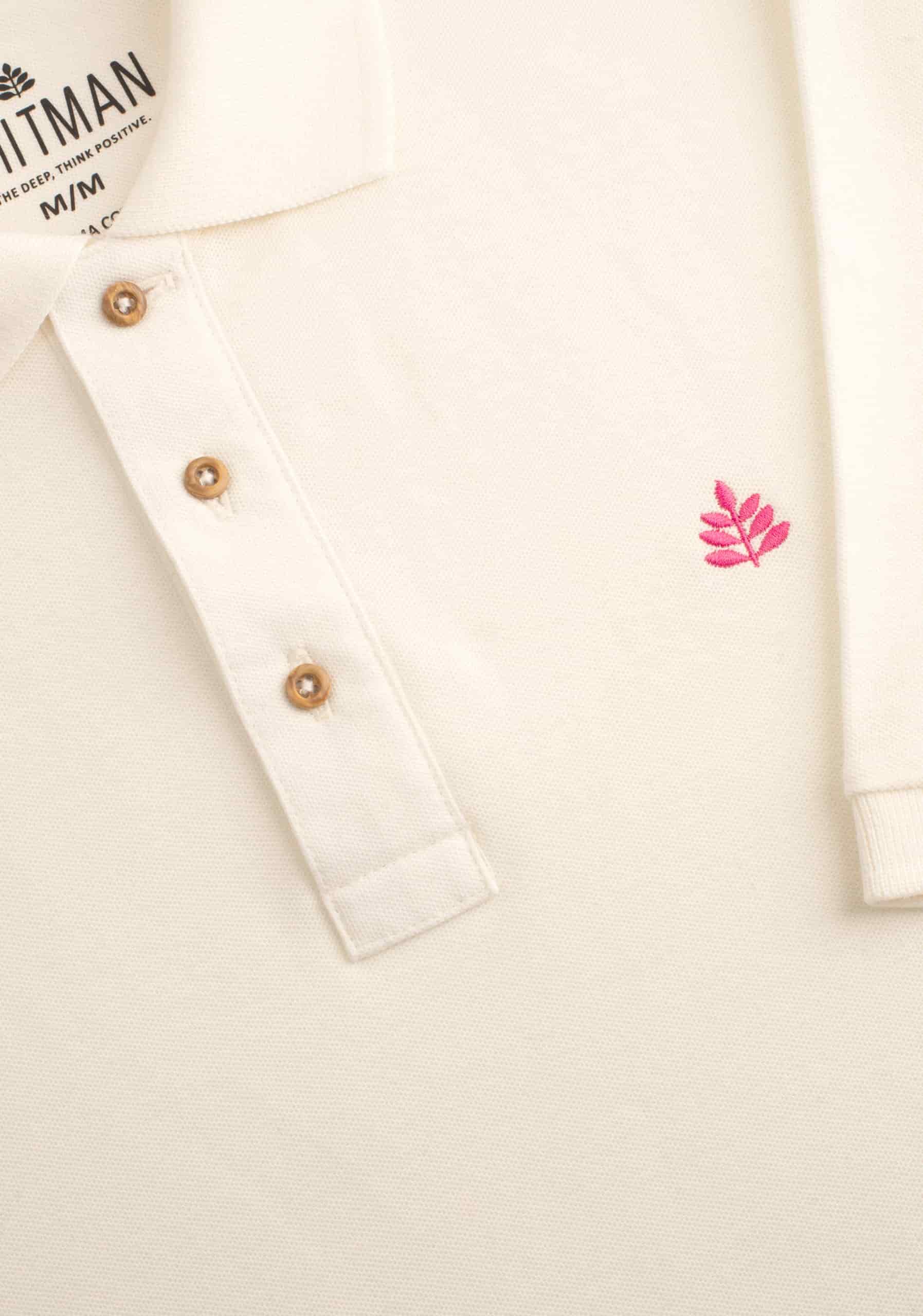 Camiseta Polo H Unicolor L-Fuc Marfil. - miniatura 3