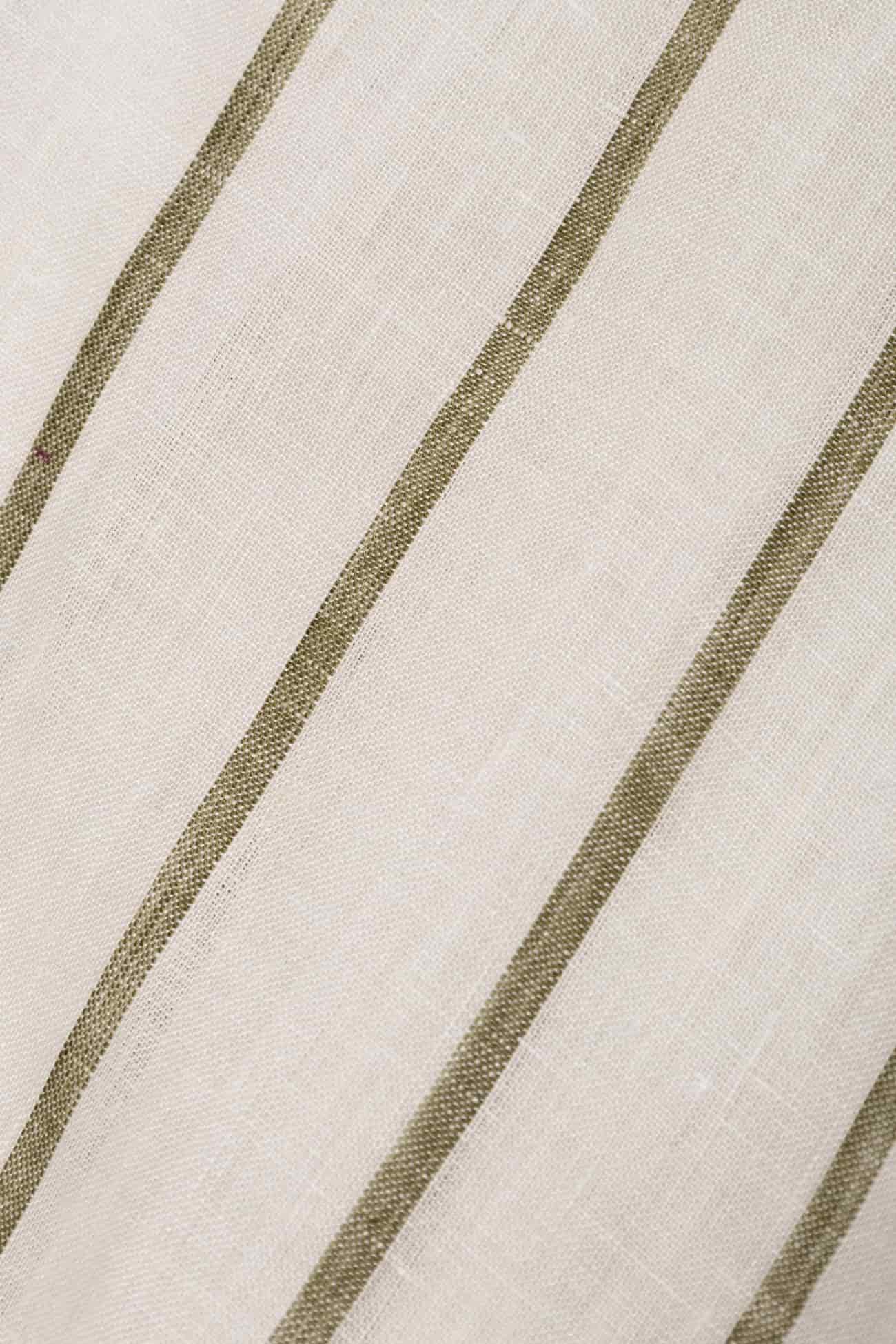 Men's linen shirt striped white - miniatura 6