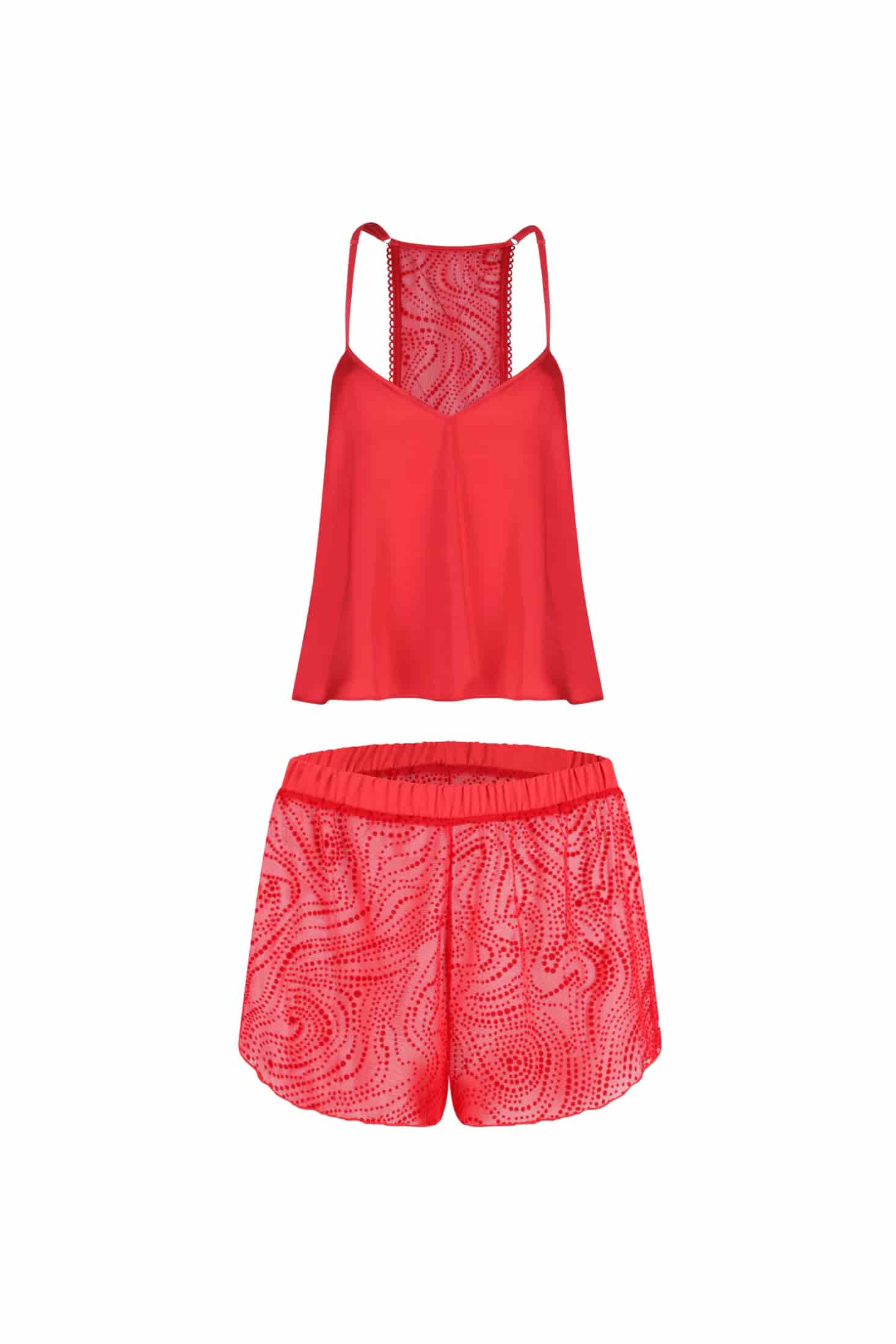 PIJAMA SHORT ELLIPSE ECOS ROJO - miniatura 6