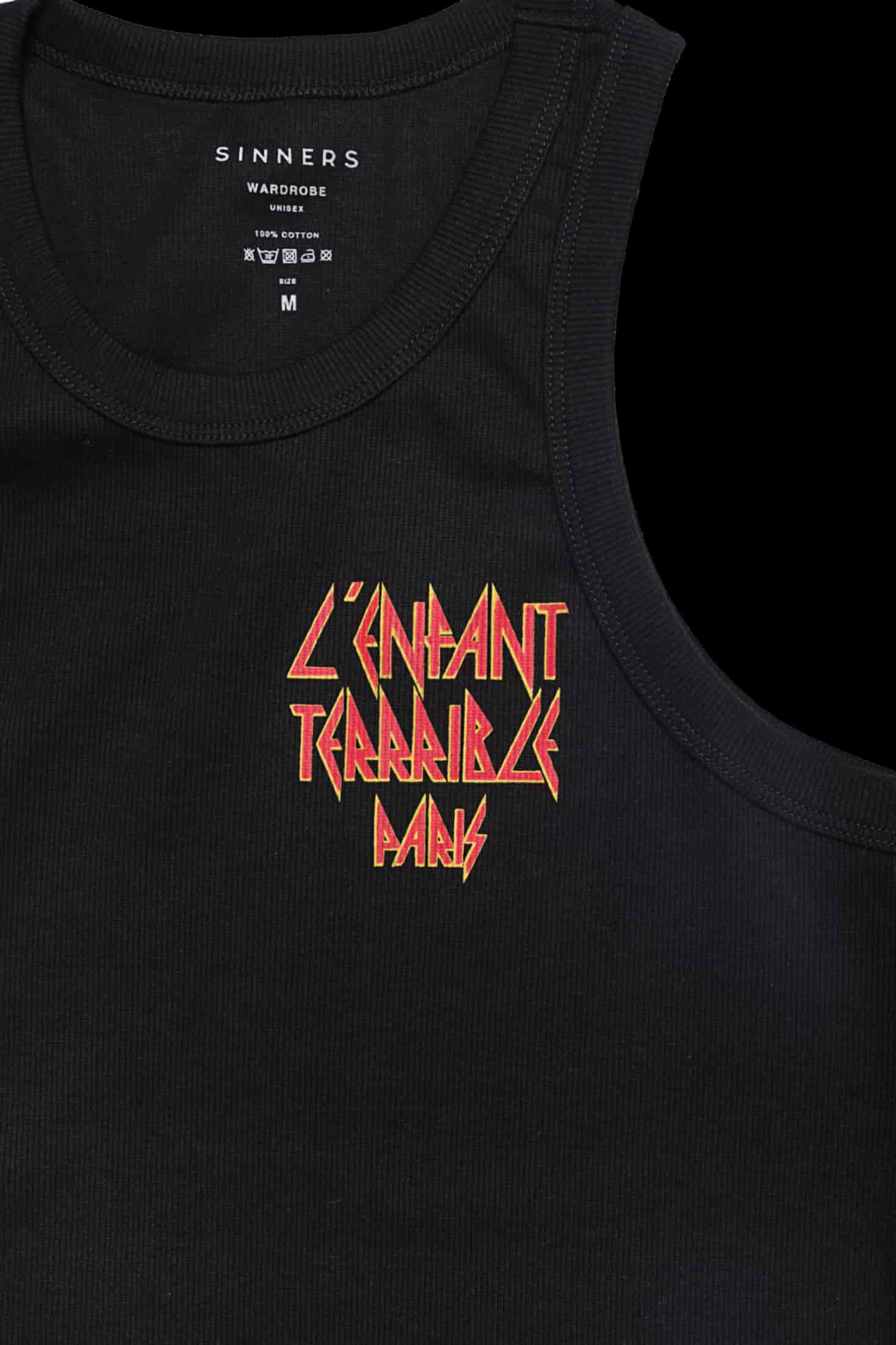 L'ENFANT BLACK MEN TANK TOP - miniatura 4