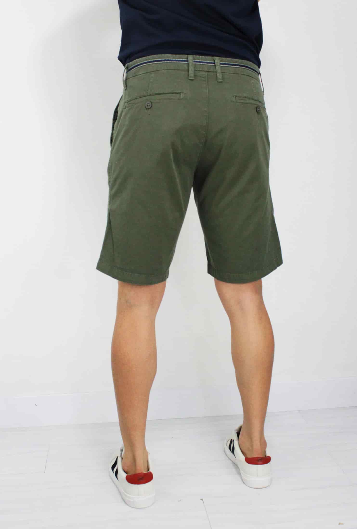 Bermuda hombre Verde Militar DMB3005 - miniatura 3