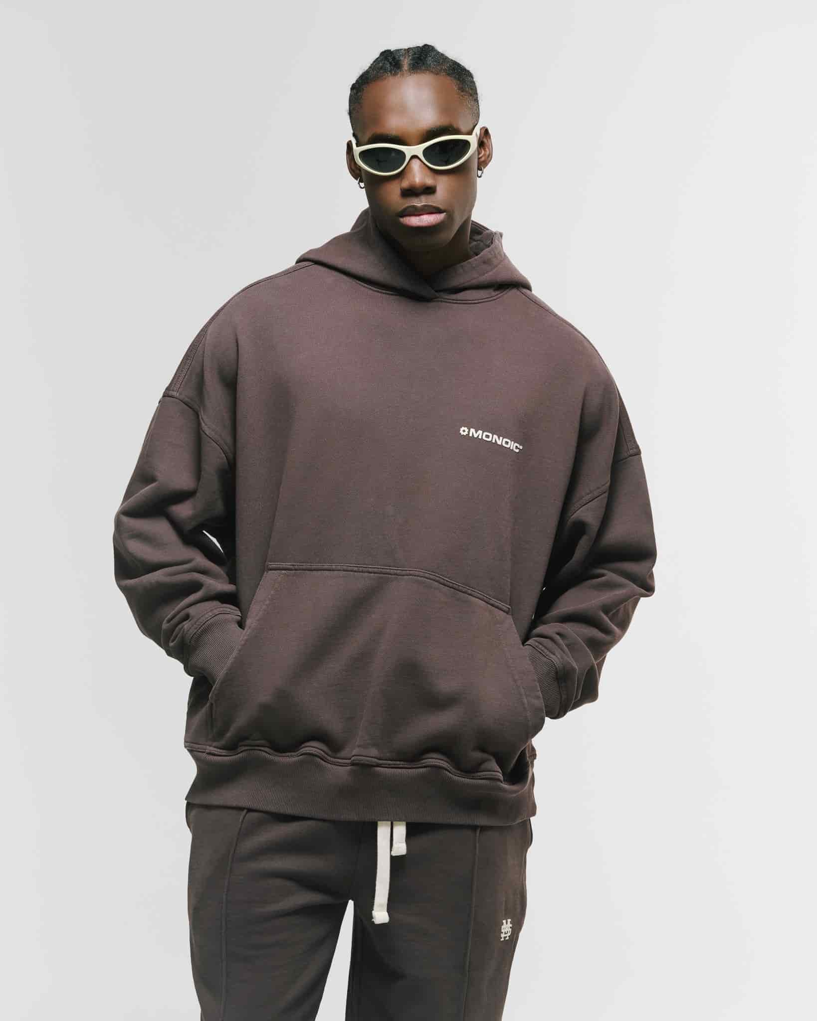 Hoodie Oversized Básico V4 - Café Chocolate - miniatura 2