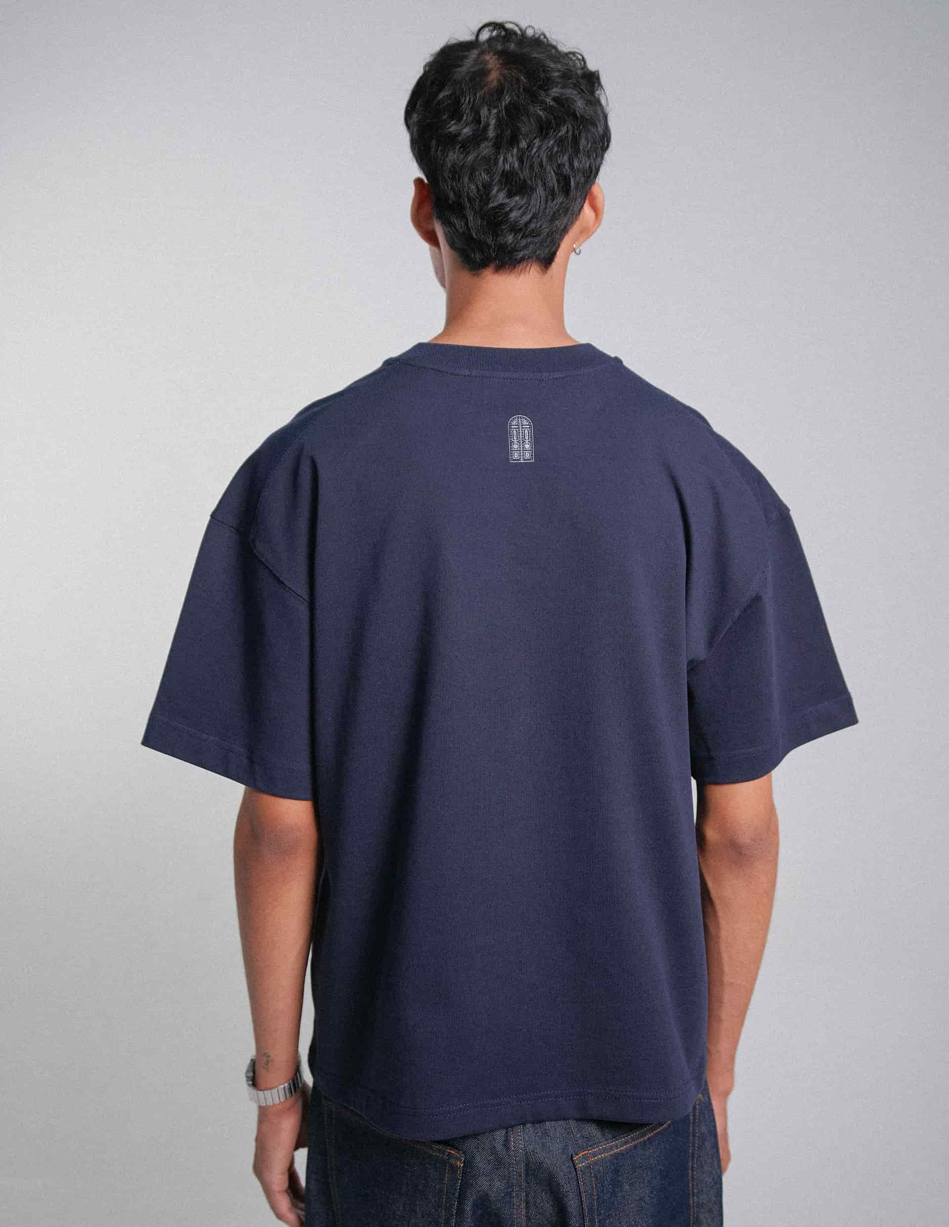 Camiseta floreciendo azul - miniatura 5
