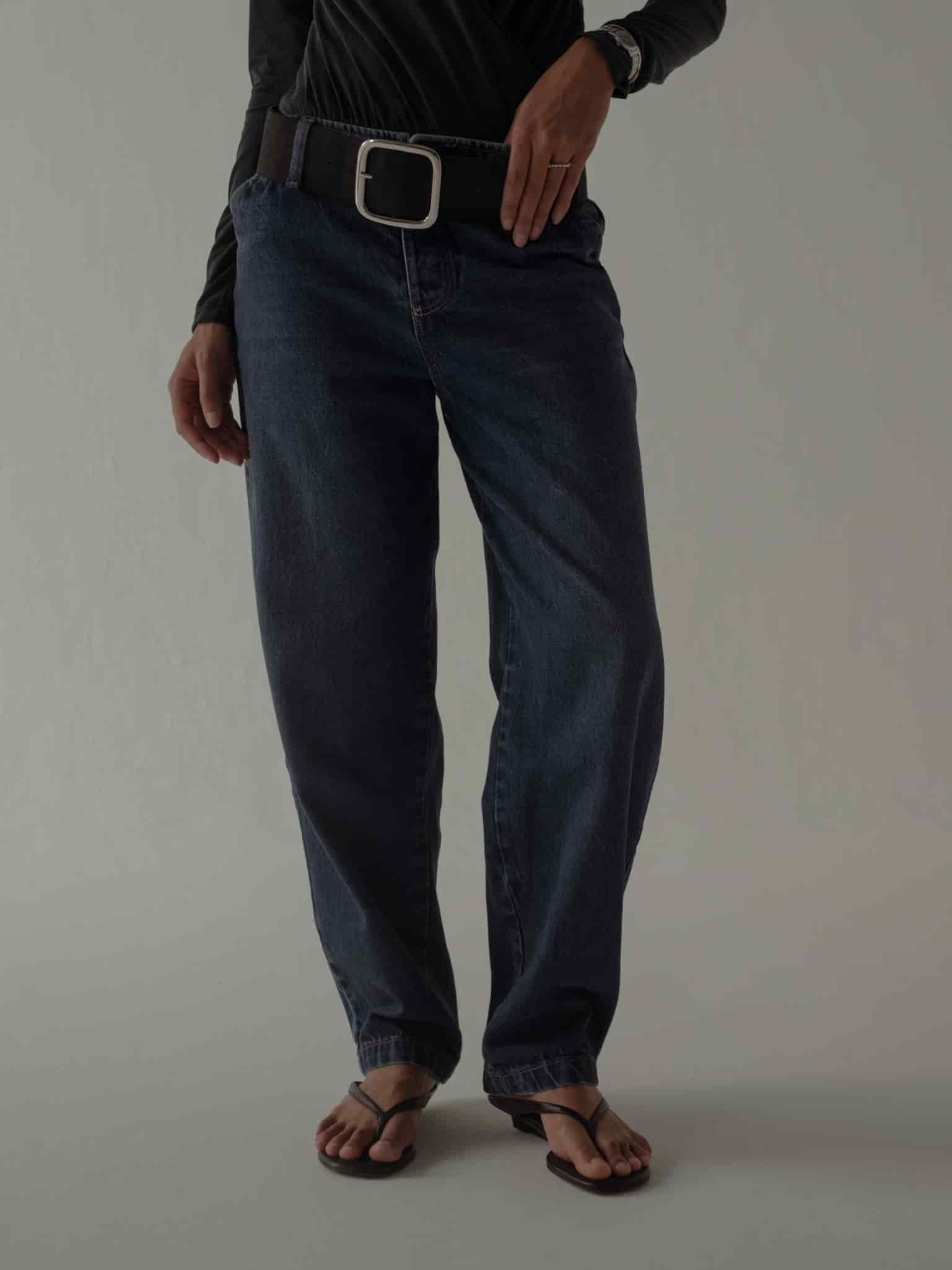 SUEDE BIG BELT - BLACK - miniatura 4