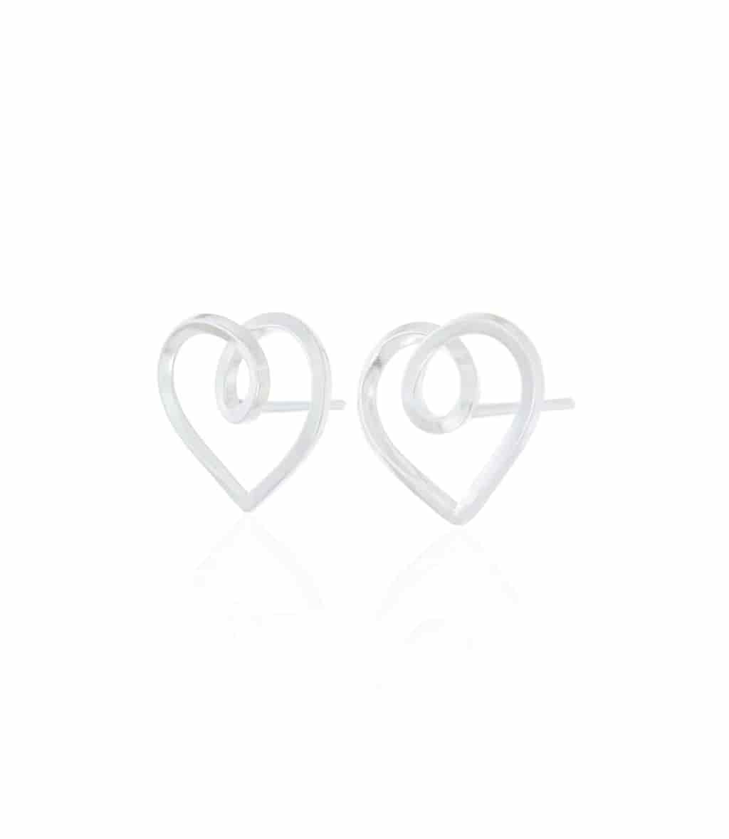 Aretes Corazón Infinito Plata 925 - miniatura 2