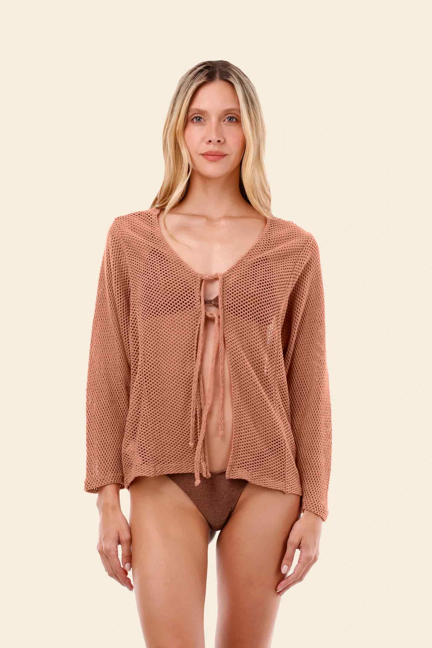 Salmon Mesh Malla Ritual Shirt - miniatura 2