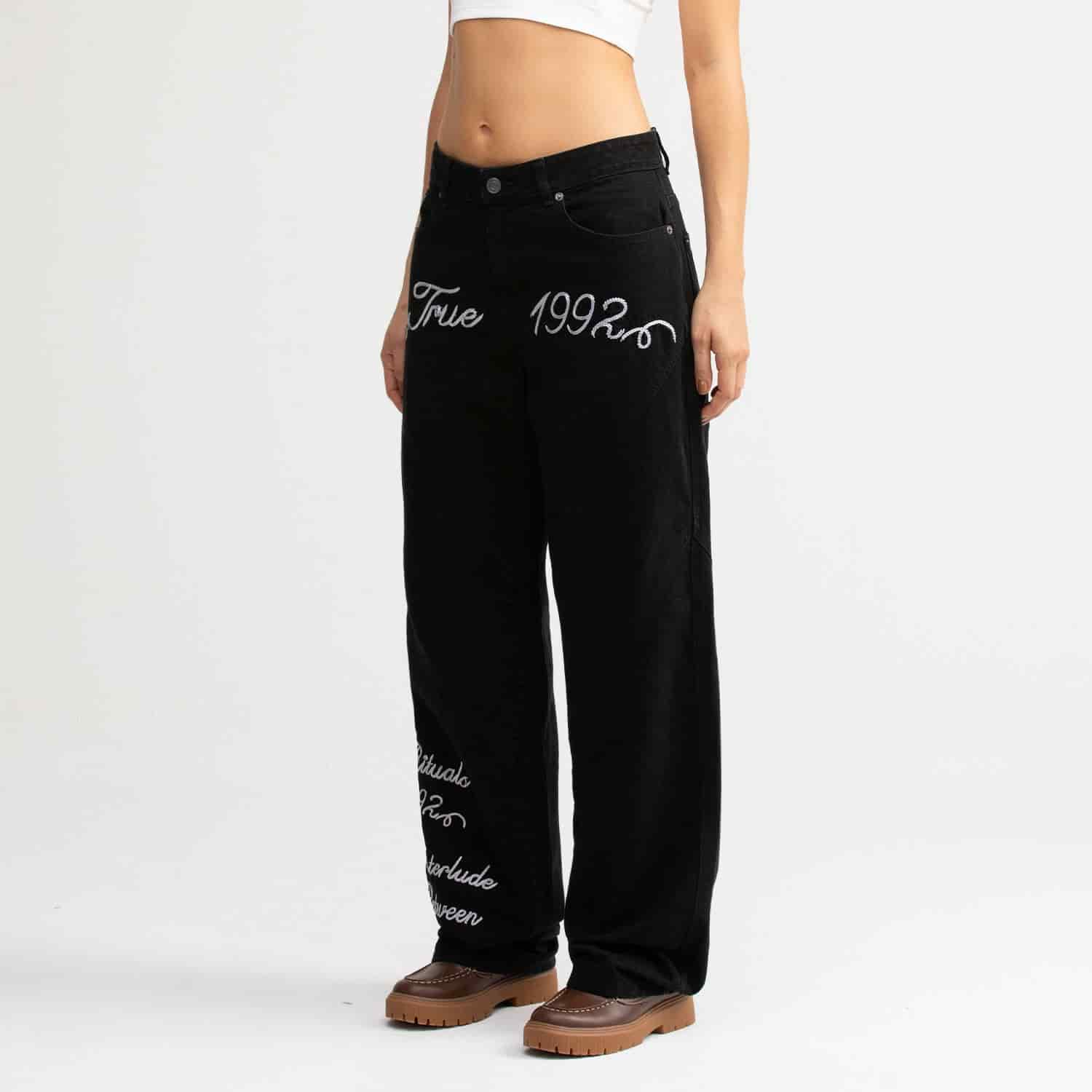 Interlude Loose Pants - Black - miniatura 7