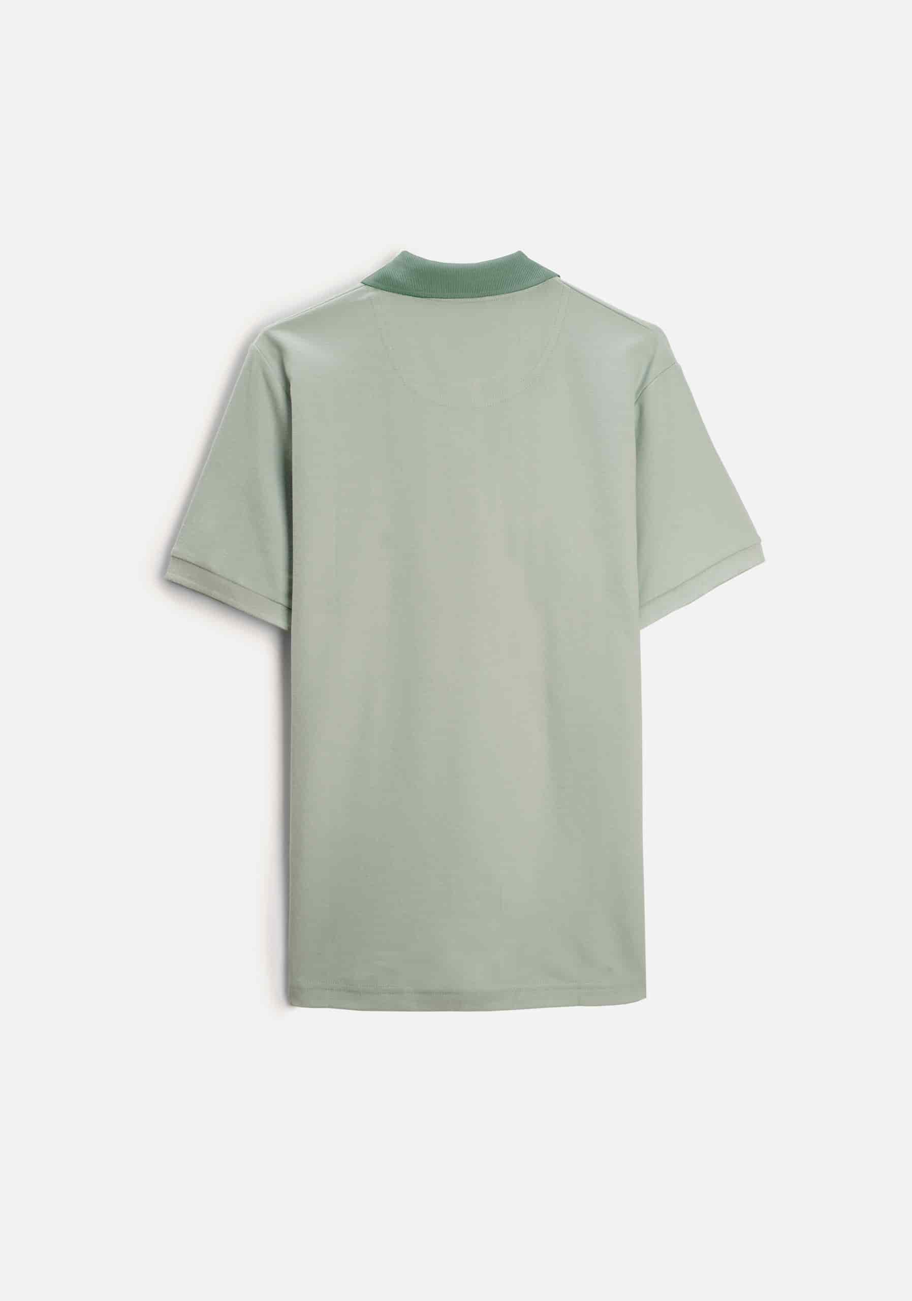 Camiseta Polo H Unicolor Mzc. Verde L-Atn - miniatura 4