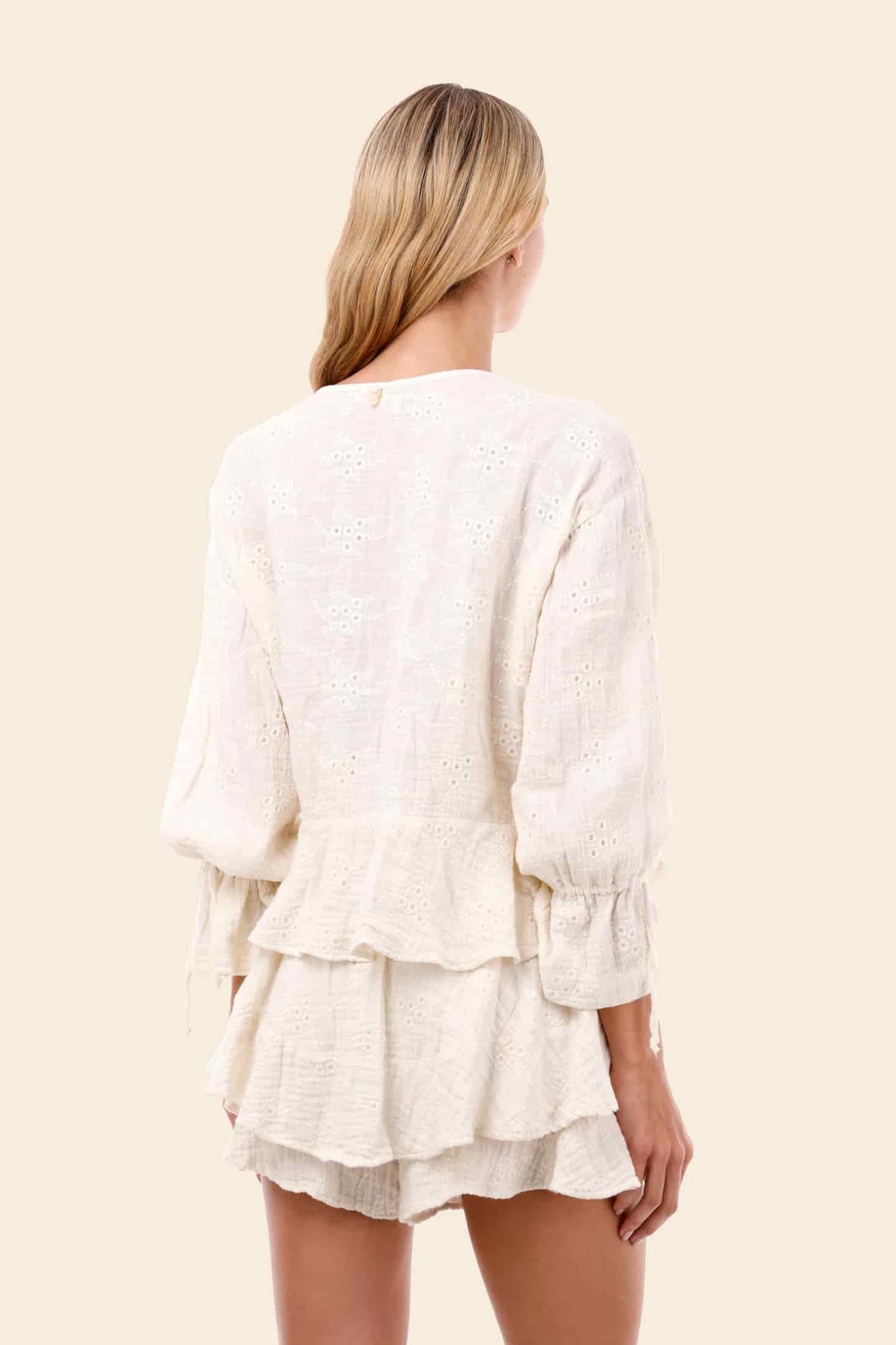 Santalucia Luster Ruffle Shirt - miniatura 5