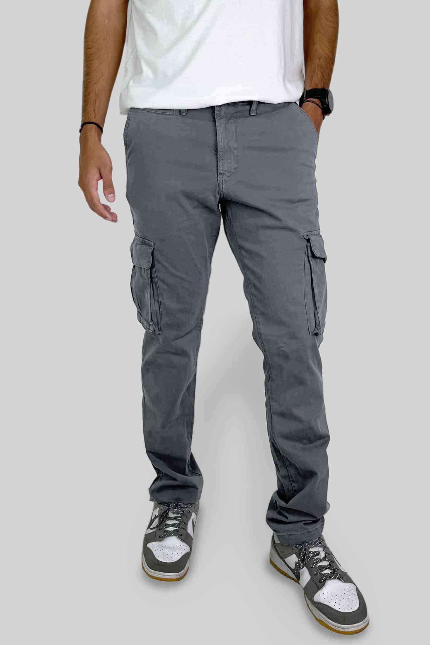 PANTALON CARGO PLOMO - miniatura 1