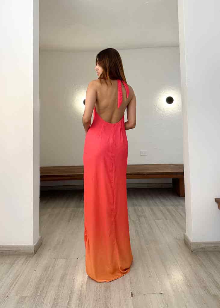 Vestido Teresa Degradé Rosa - miniatura 4