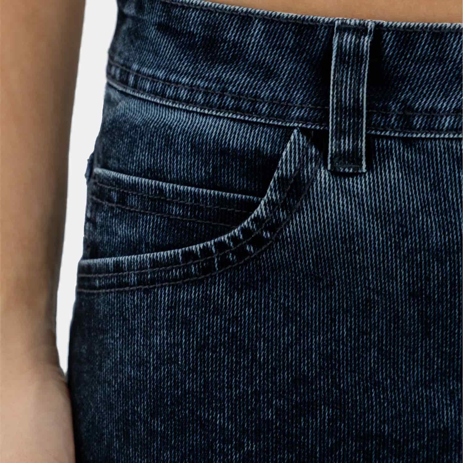 Corduroy Touch Denim Relaxed Fit Azul Oscuro - miniatura 7
