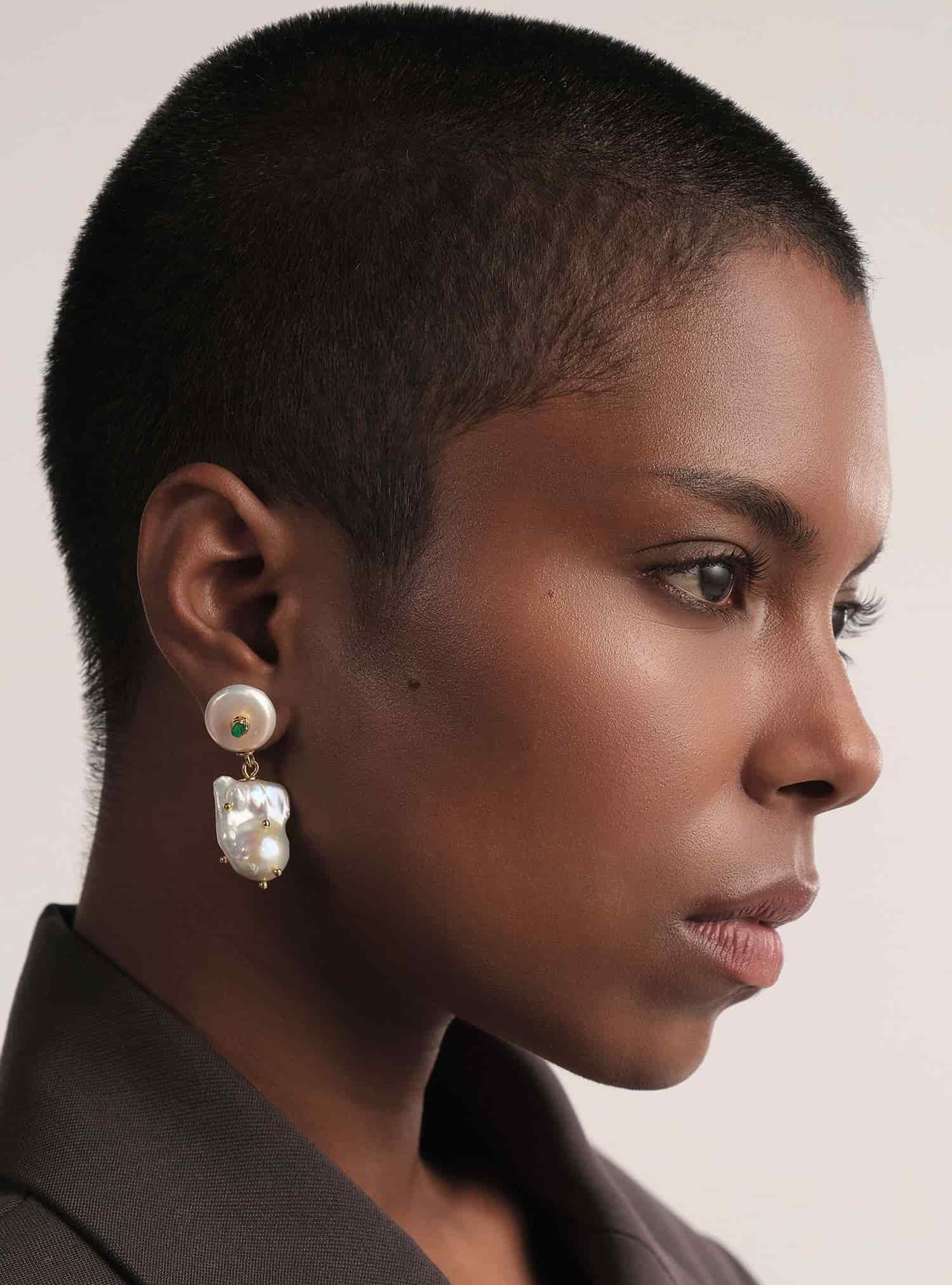 White Baroque Pearl Drops - miniatura 3